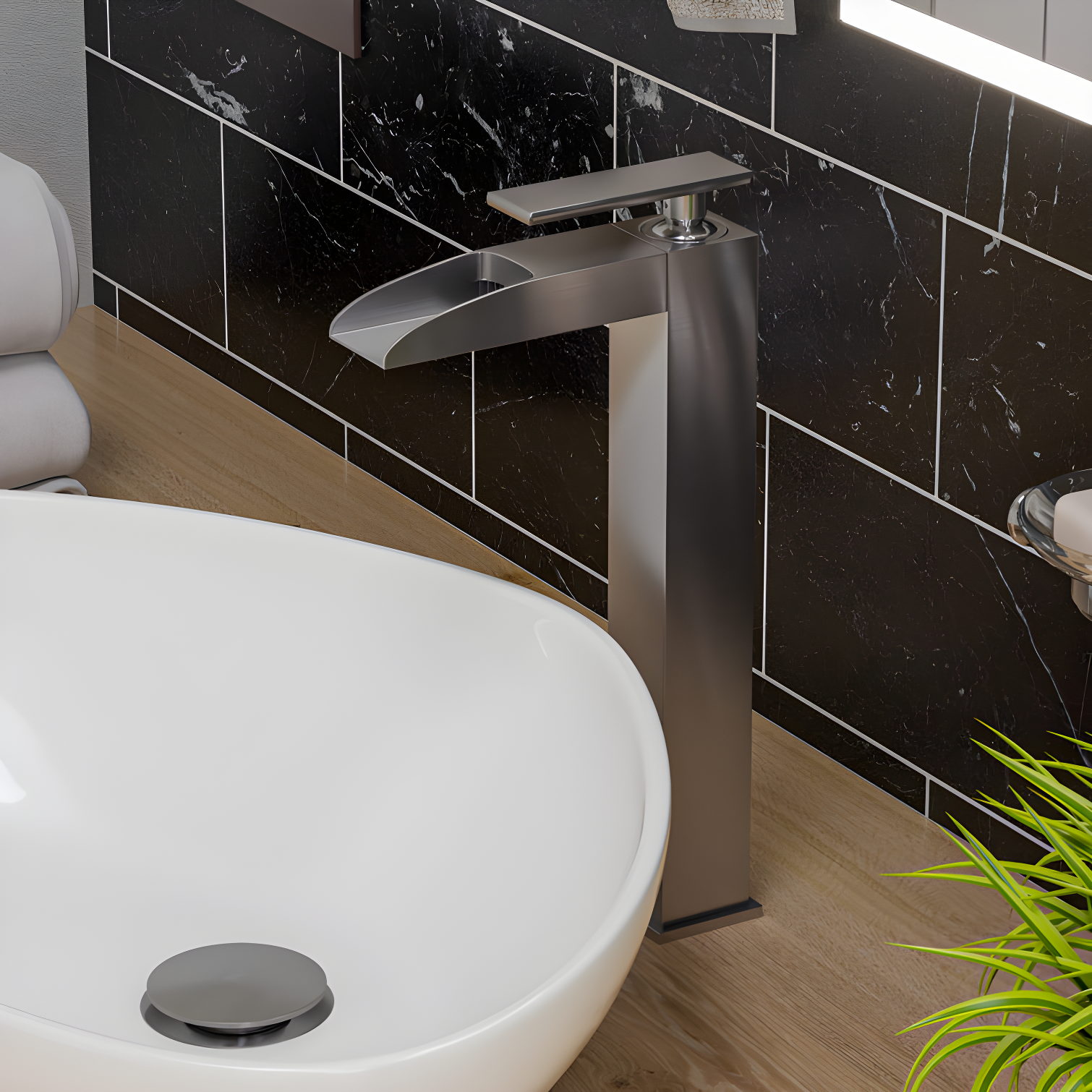 Single-Hole Bathroom Faucet