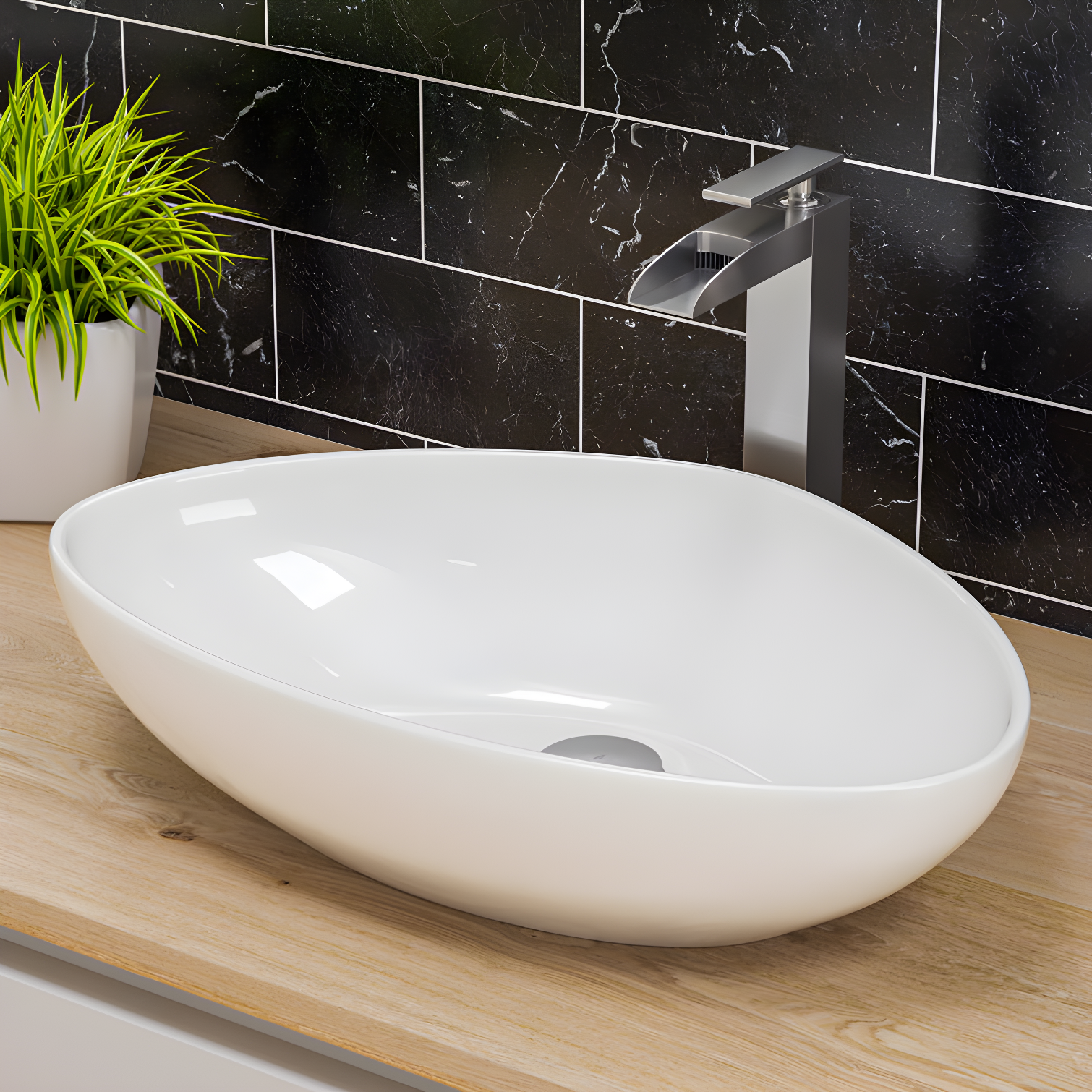 Single-Hole Bathroom Faucet