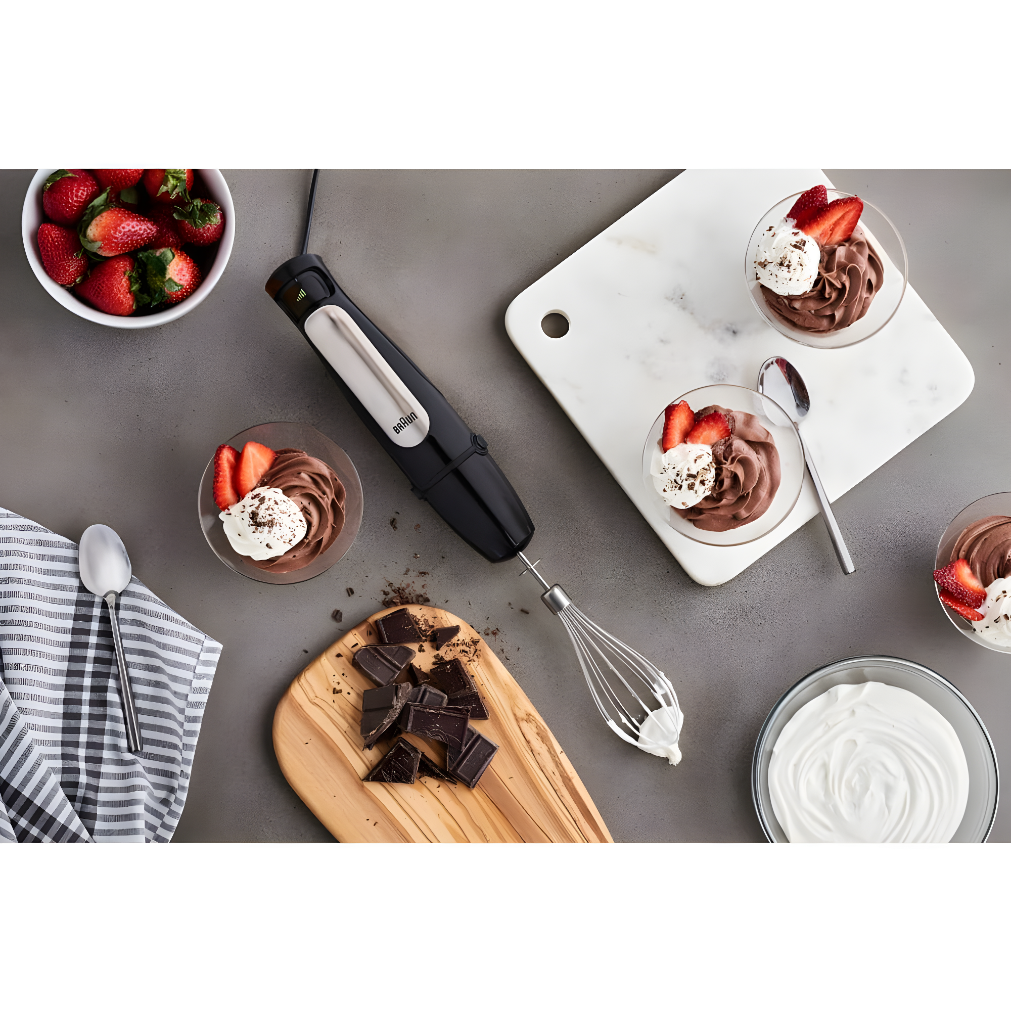 Braun Braun MultiQuick 7 Smart-Speed Hand Blender with 500 Watts of Power, Whisk, Masher, and 6-Cup Food Processor