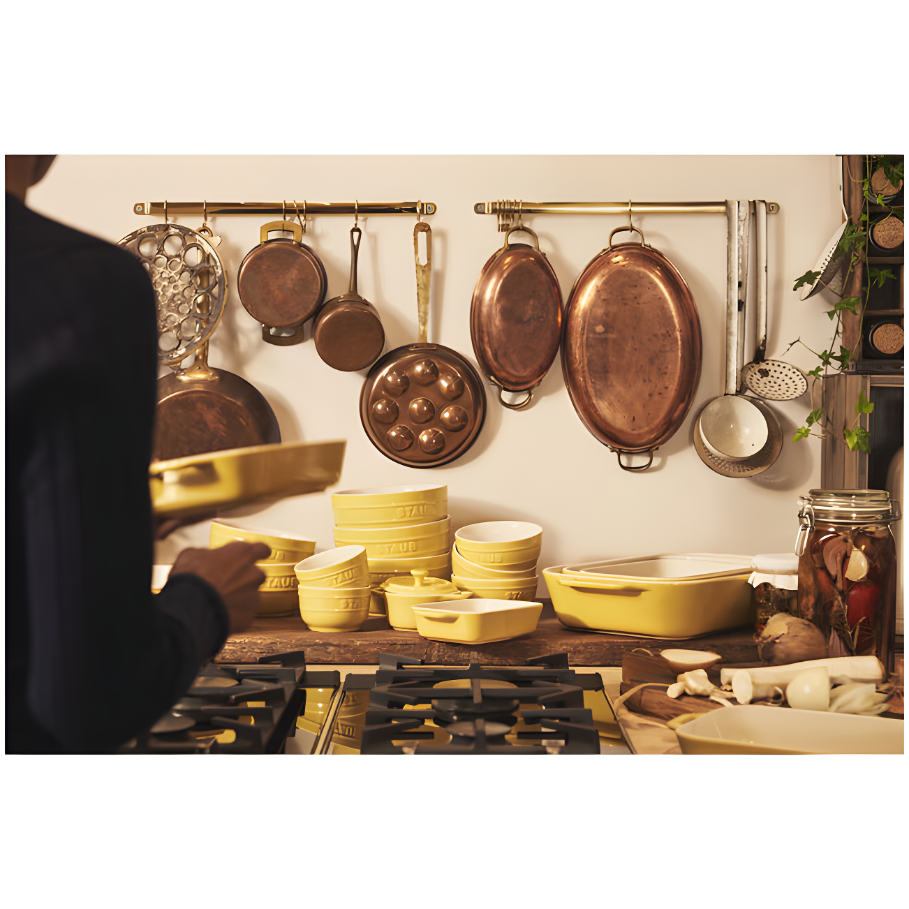 Staub ® Citron Rectangular Bakers, Set of 2