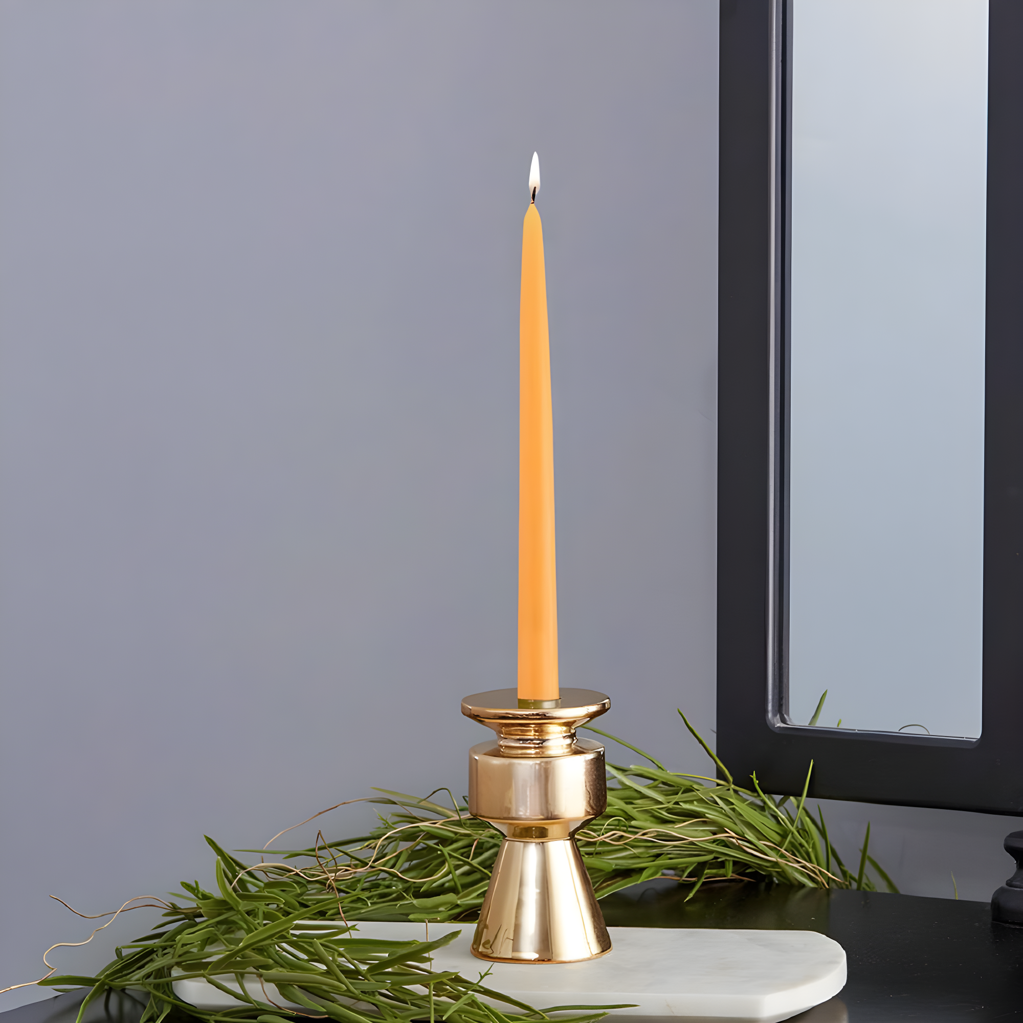 12 Piece Unscented Taper Candle Set