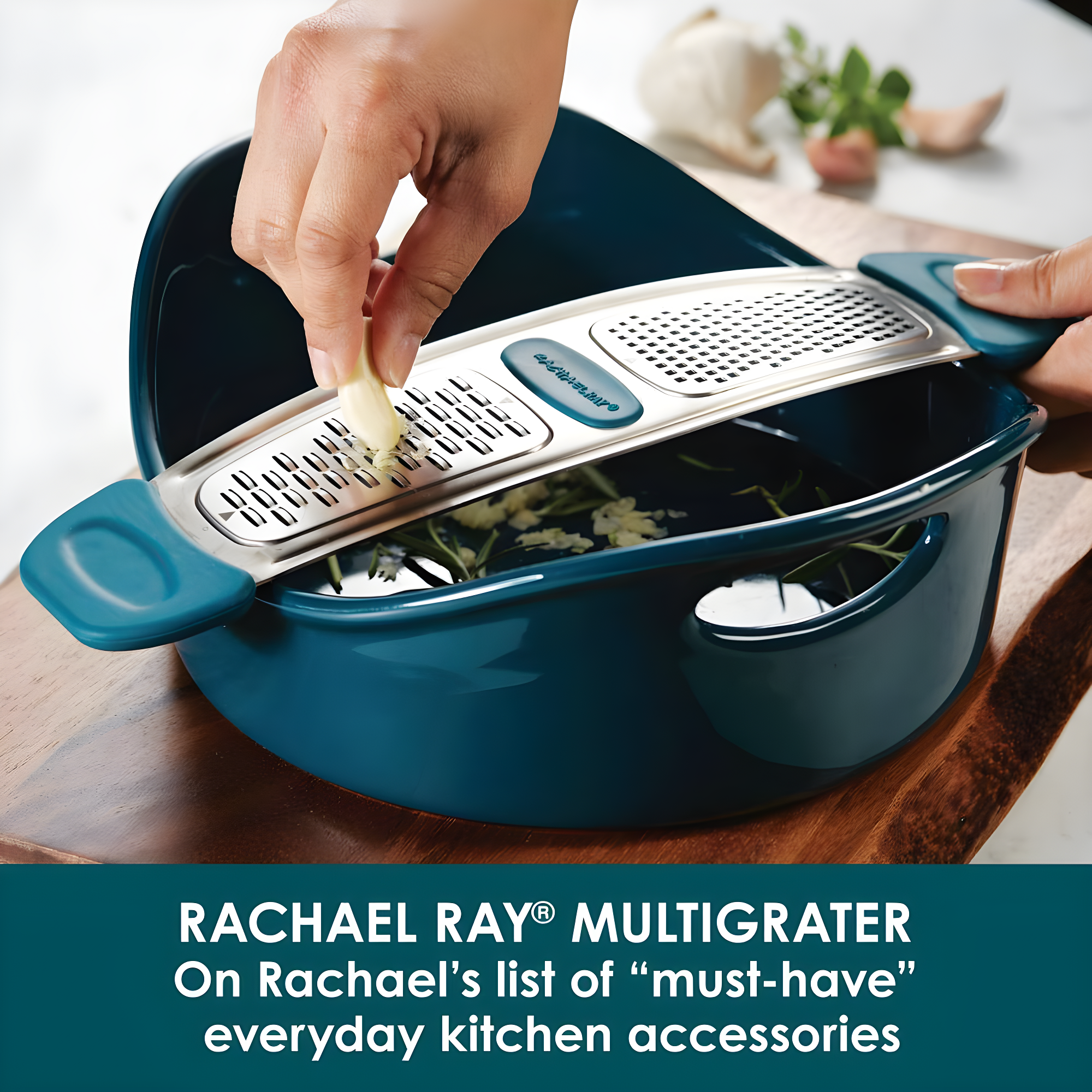 Rachael Ray Rachael Ray Stainless Steel Multi-Grater with Silicone Handles