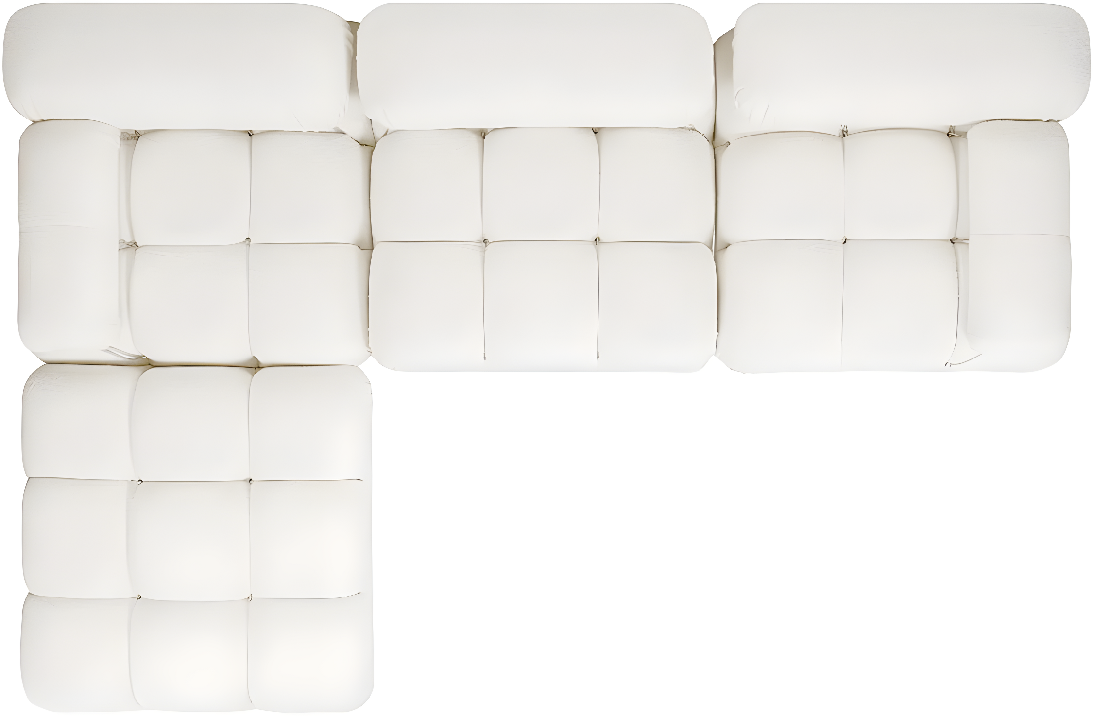 Sigma 4 - Piece Modular Upholstered Reversible L-Sectional