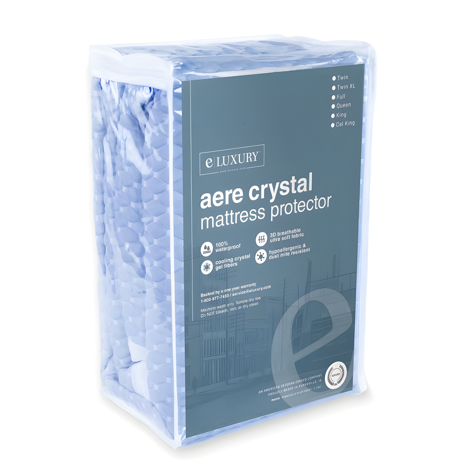 Aere Crystal Waterproof Fitted Mattress Protector