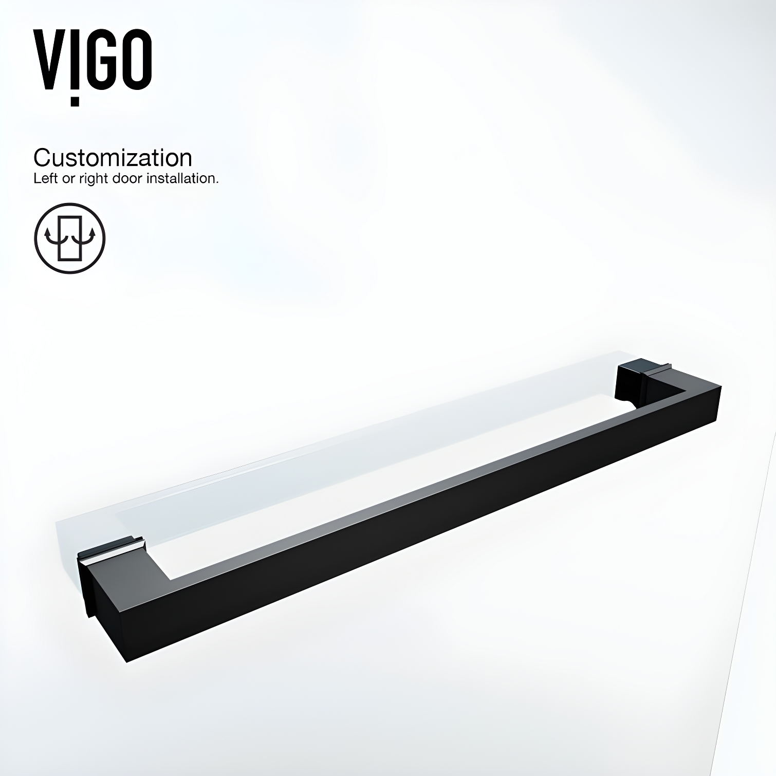 Rialto 34" W x 58" H Hinged Frameless Tub Door with with 5/16" Glass