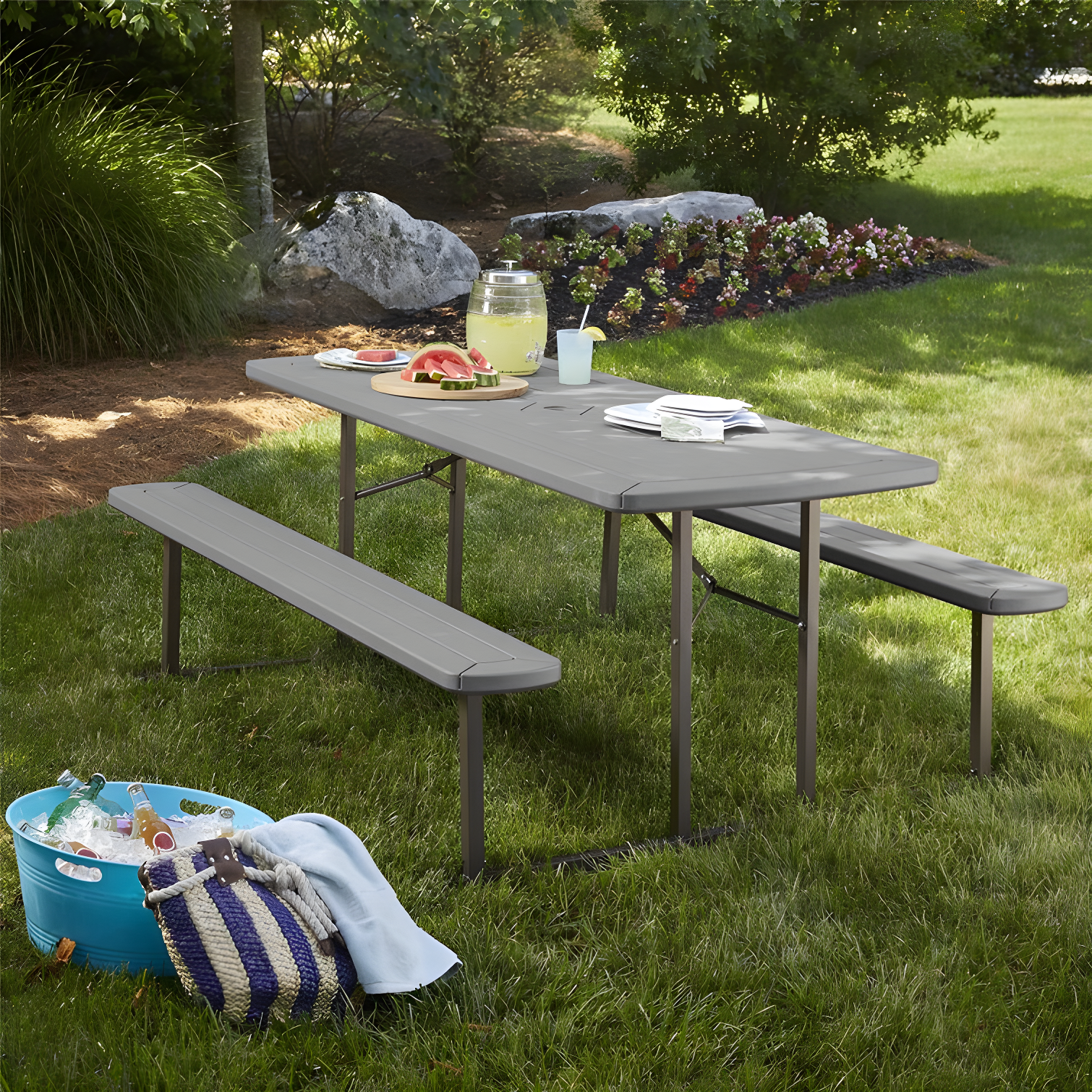 COSCO Outdoor Living 6 ft. Folding Picnic Table