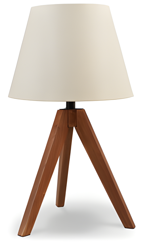 George Oliver Hacı Solid Wood Tripod Lamp (Set of 2)