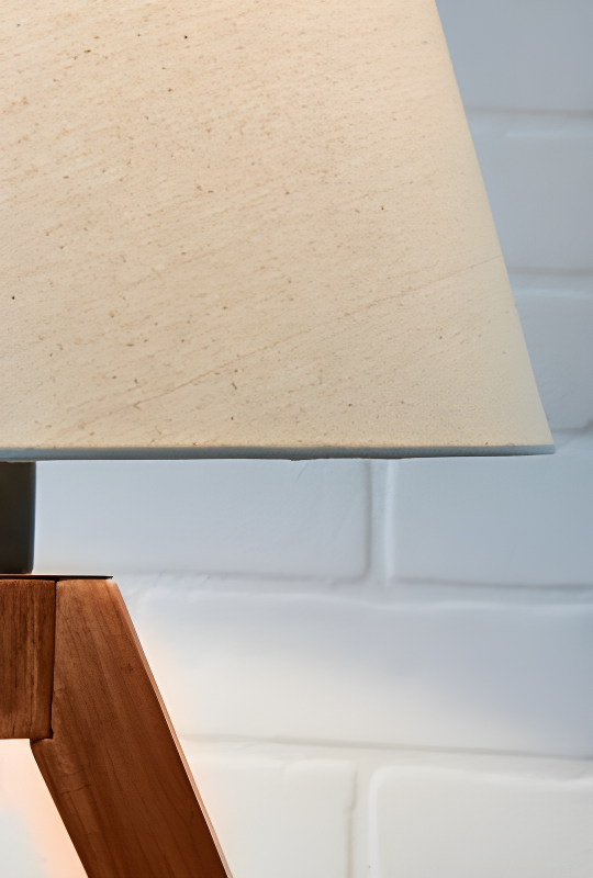 George Oliver Hacı Solid Wood Tripod Lamp (Set of 2)