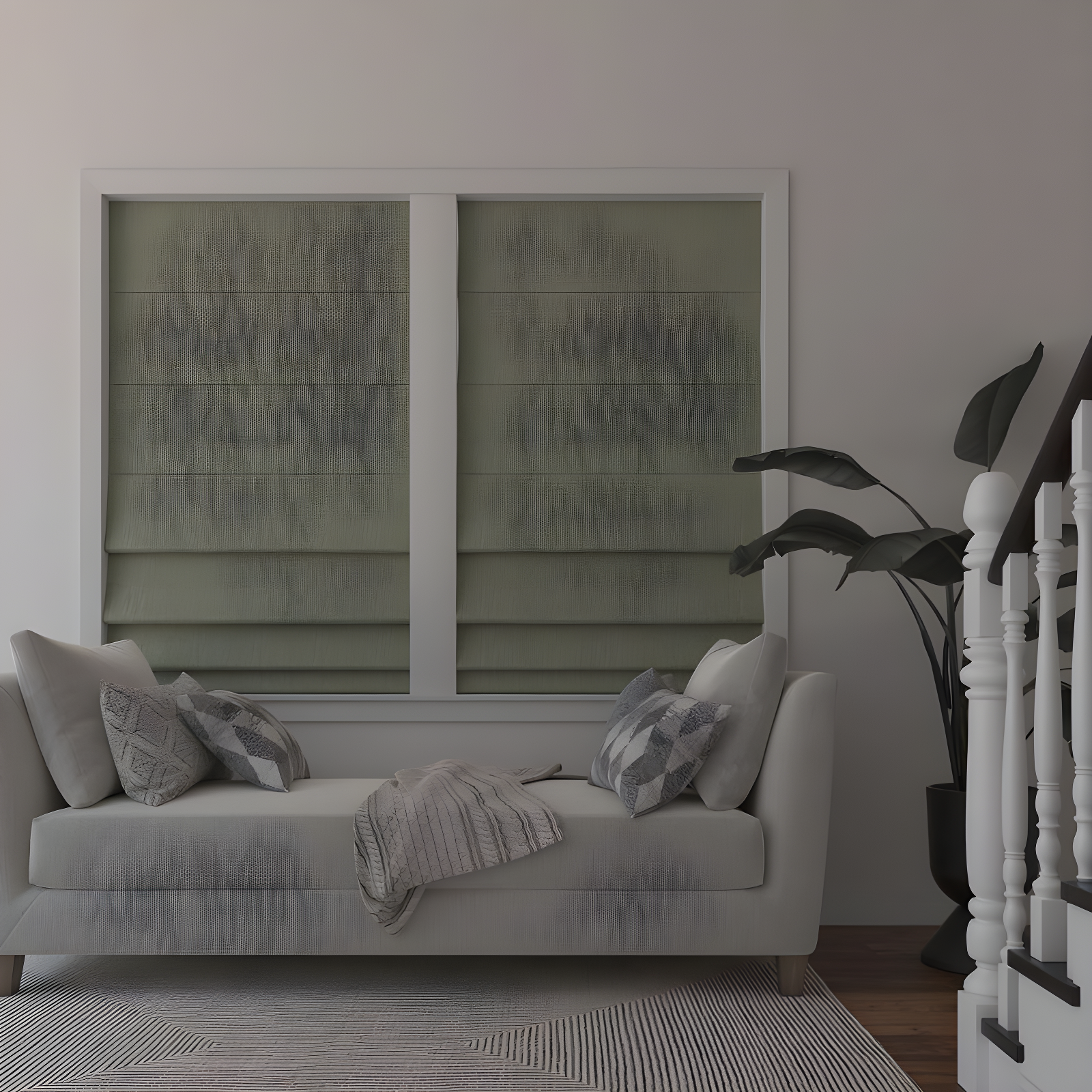 Pryer Textured 100% Blackout Cordless Roman Shade