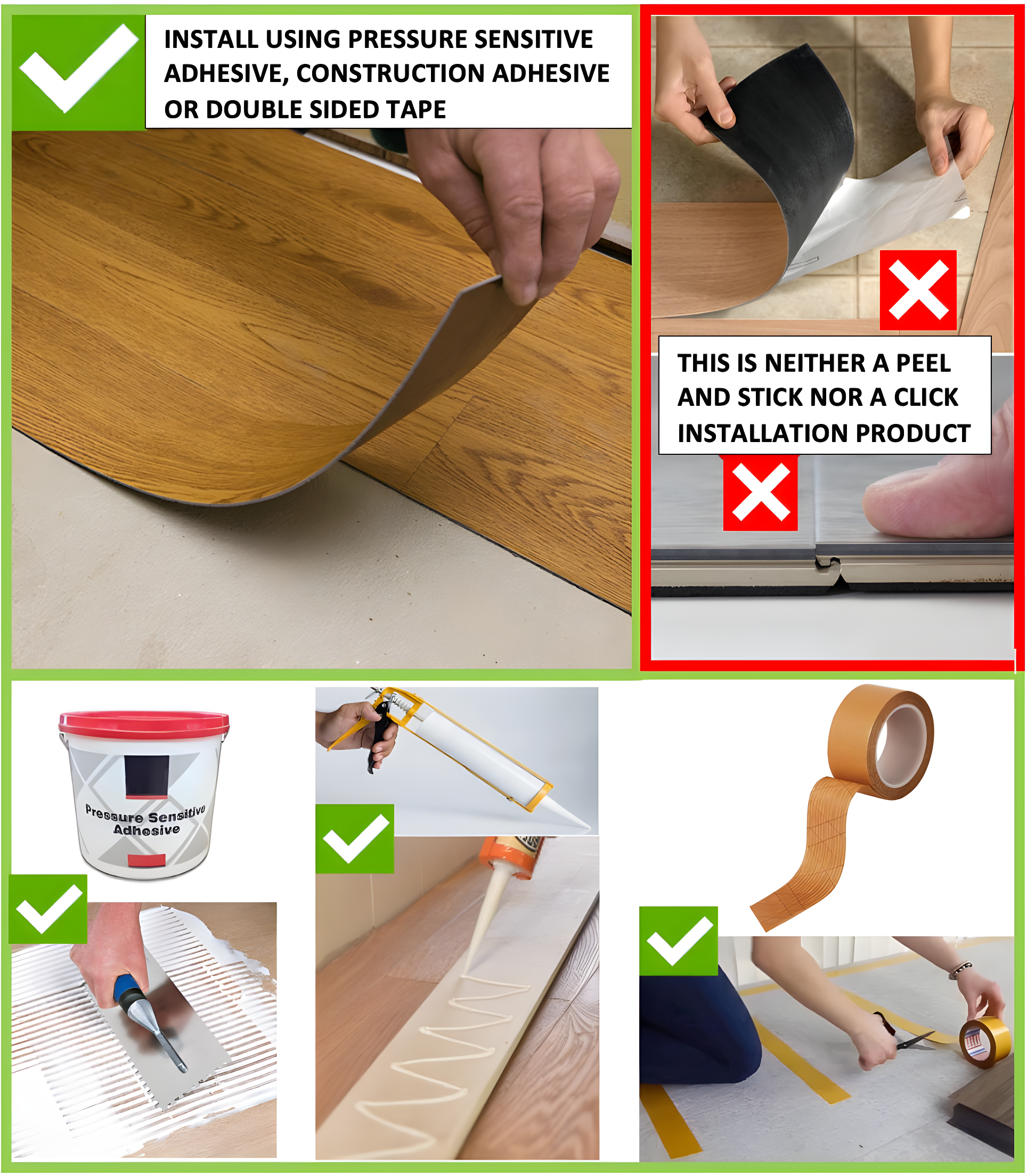 DecoProducts Colors Glue Down Floor and Wall DIY Multi-Tonal Style 6" x 36" x 2mm Luxury Vinyl Plank
