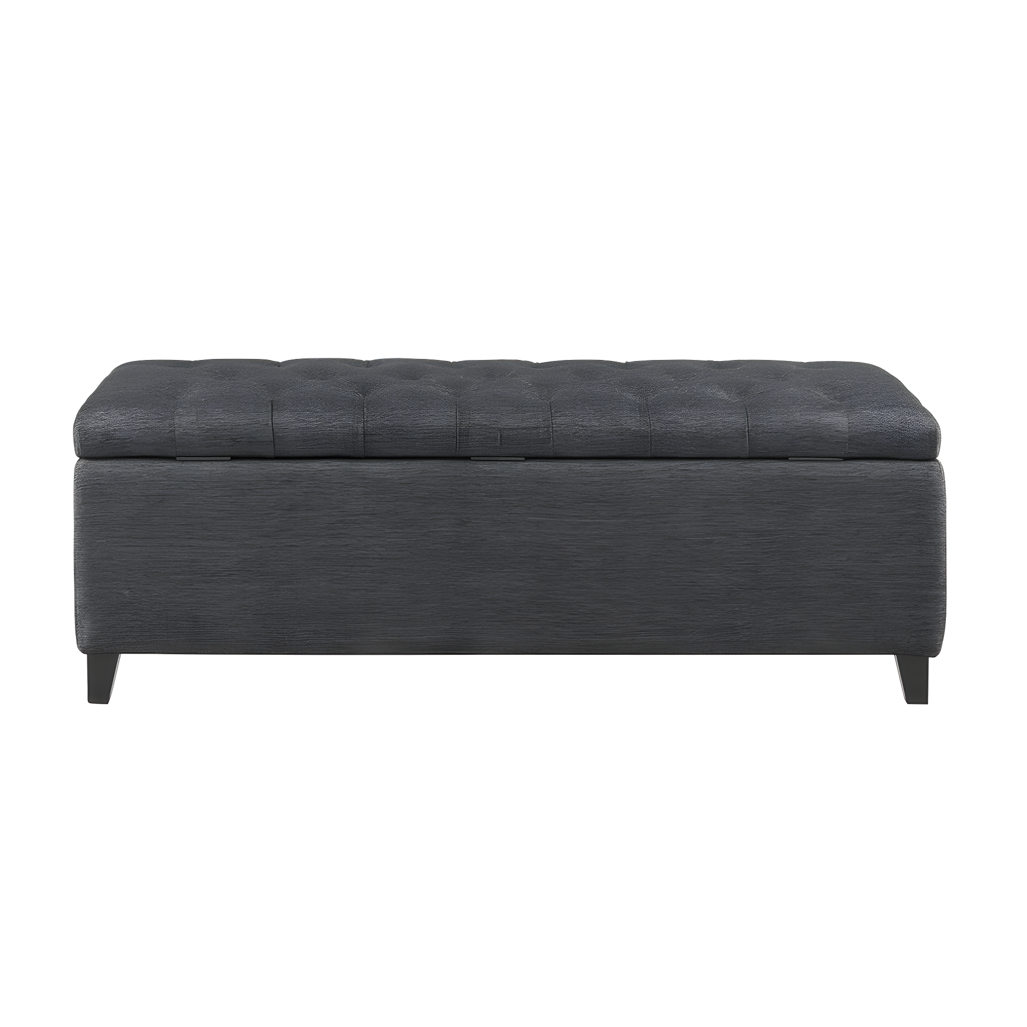 Selah Tufted Top Storage Bench Charcoal - Madison Park