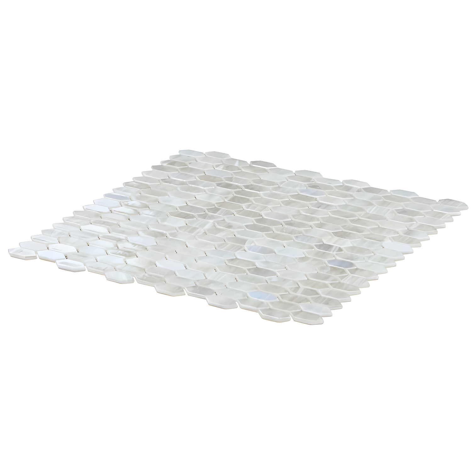 Whisper 11.61" x 11.73" Polished Mini Picket Glass Mosaic Wall Tile (0.94 Sq. Ft. / each)