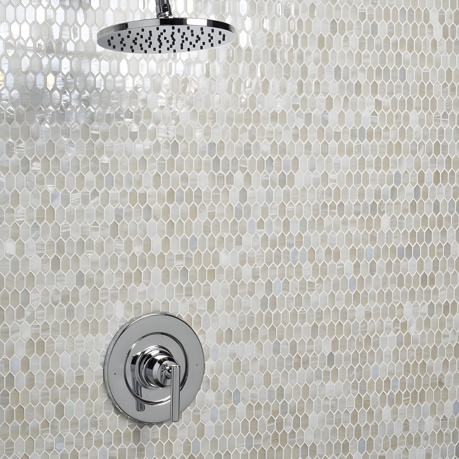 Whisper 11.61" x 11.73" Polished Mini Picket Glass Mosaic Wall Tile (0.94 Sq. Ft. / each)