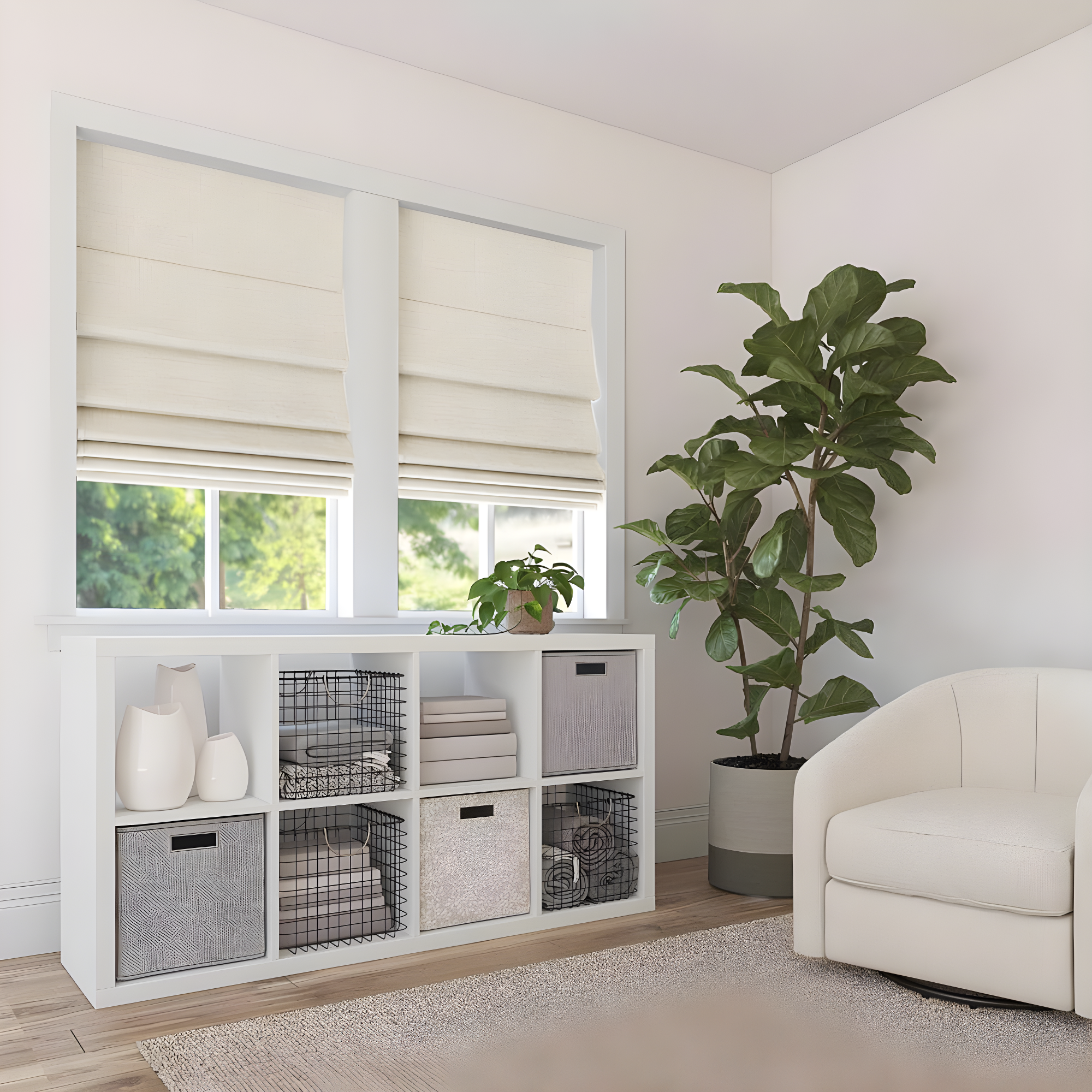 Sun Zero Thermal 100% Blackout Cordless Roman Shade