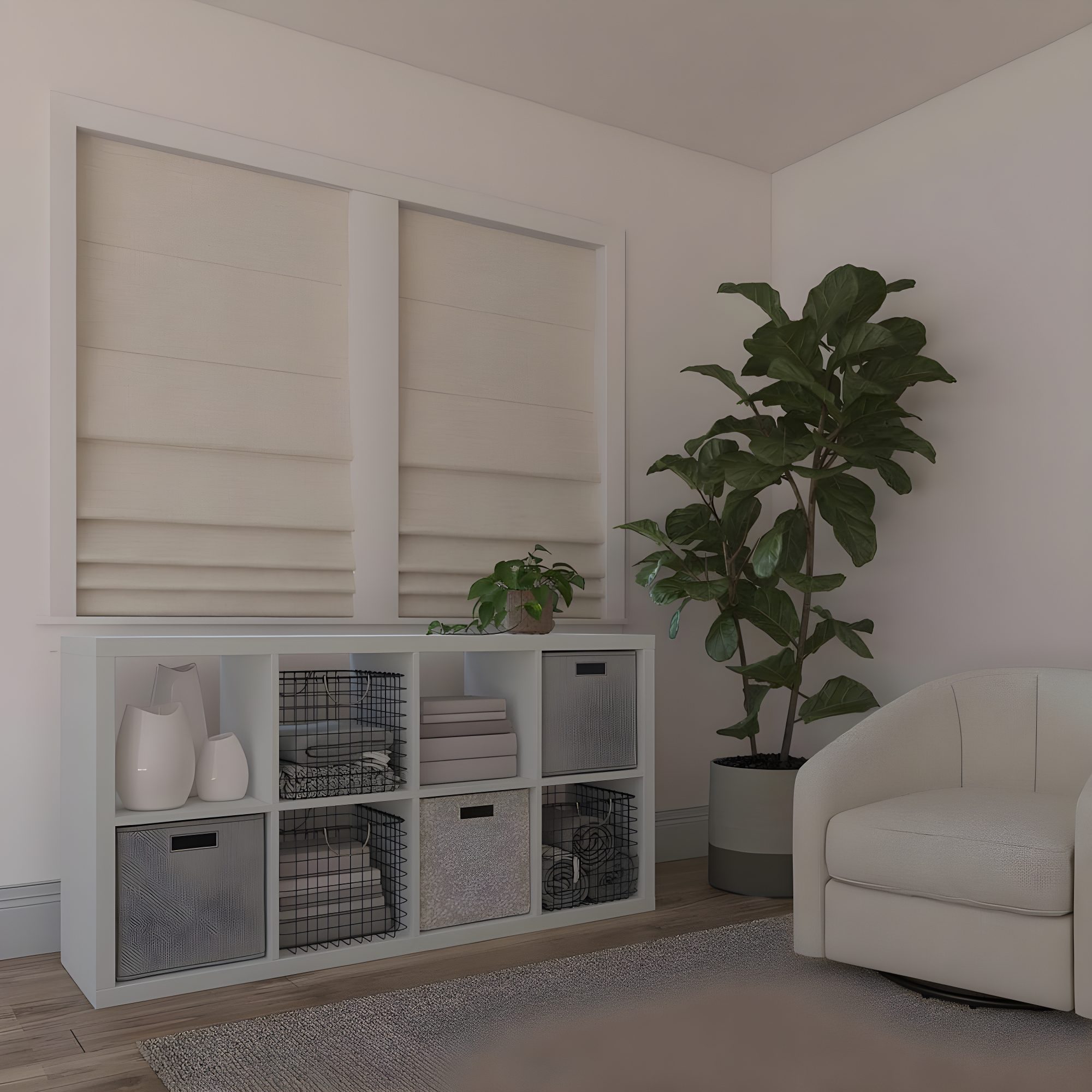 Sun Zero Thermal 100% Blackout Cordless Roman Shade