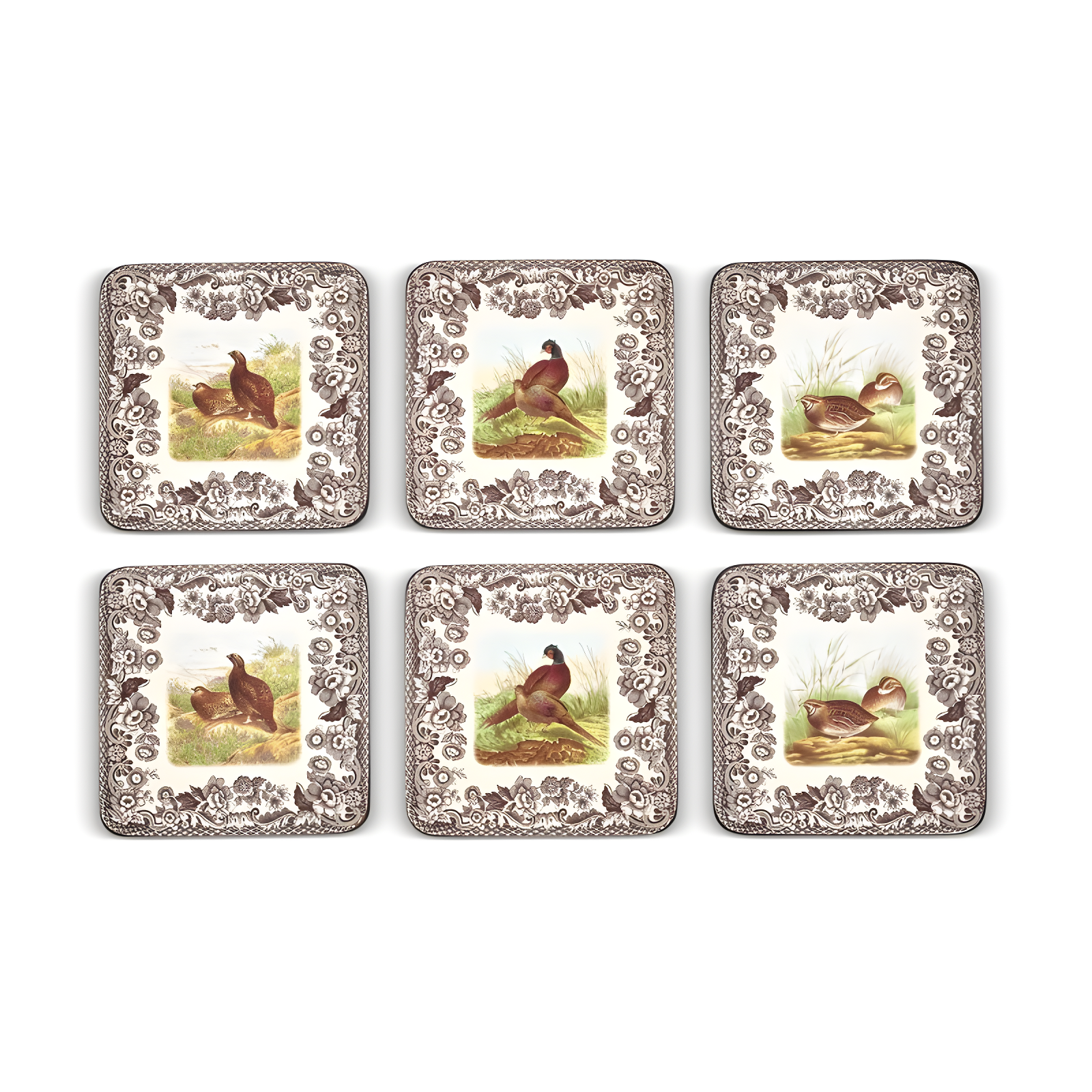 Pimpernel Woodland Coasters 4"X 4" (Set of 6)