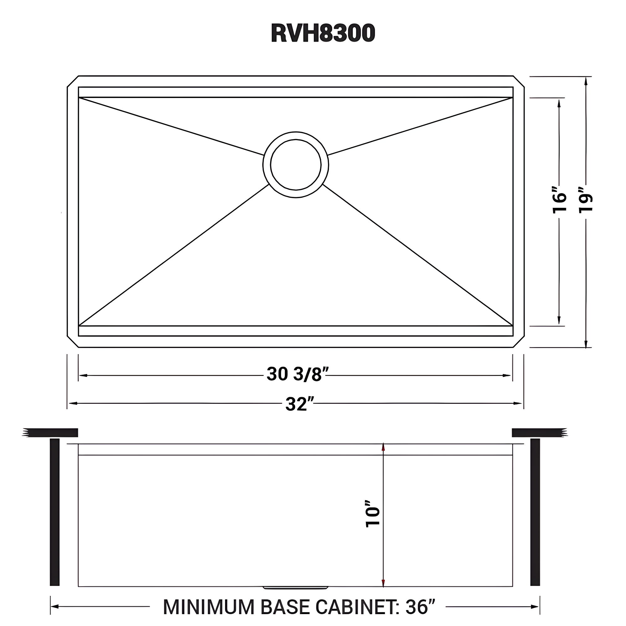 Ruvati Workstation Undermount 16 Gauge Stainless Steel Kitchen Sink Single Bowl