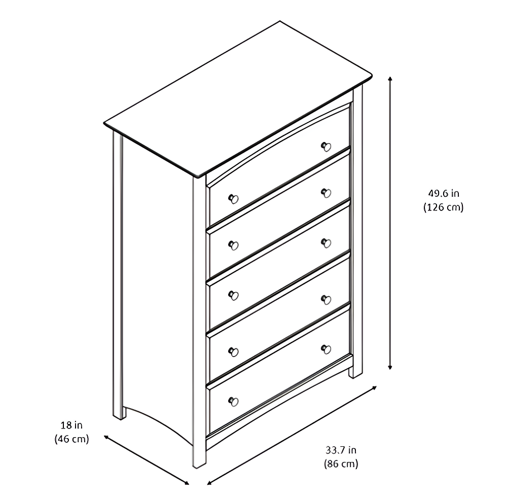 Kenton 5 Drawer Chest