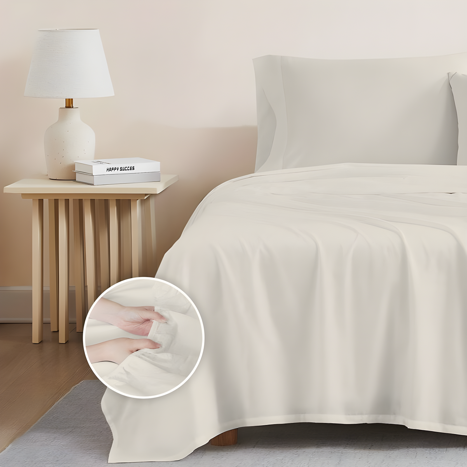 Purity Home Organic 100% Cotton Breathable & Lightweight Deep Pocket Sheet Set
