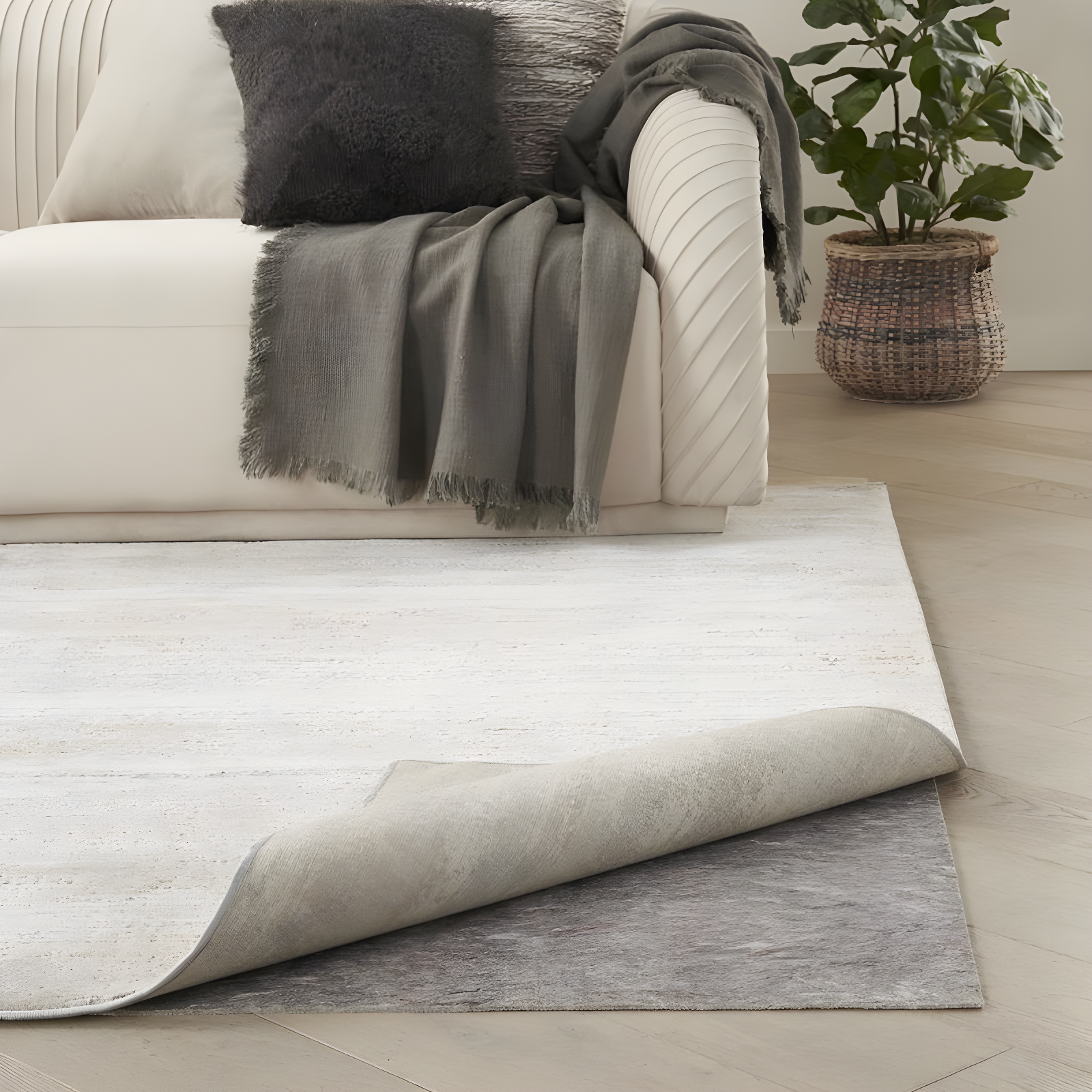 Nourison Rug-Loc Tan Rug Pad NR21 Tan 12' x 15'