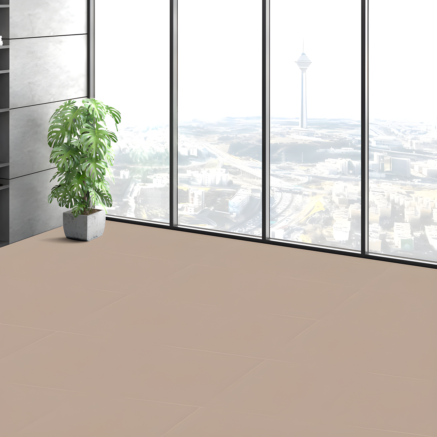 VEVOR 18'' W x 18'' L Level Cut And Loop Polyester Carpet Tile (Set of 10)