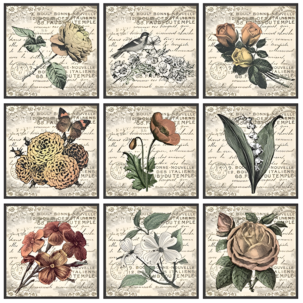 Ophelia & Co. Firebaugh " French Botanical Illustrations " by In House Art 9 - Pieces