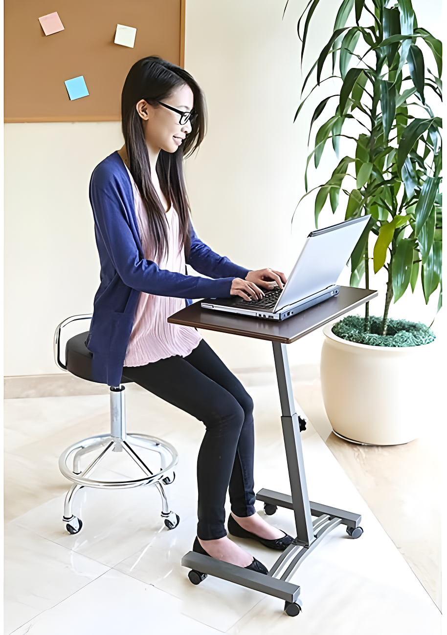 Seville Classics AIRLIFT® 24'' W Rolling Desk or Stand with Wheels & Reviews | Wayfair