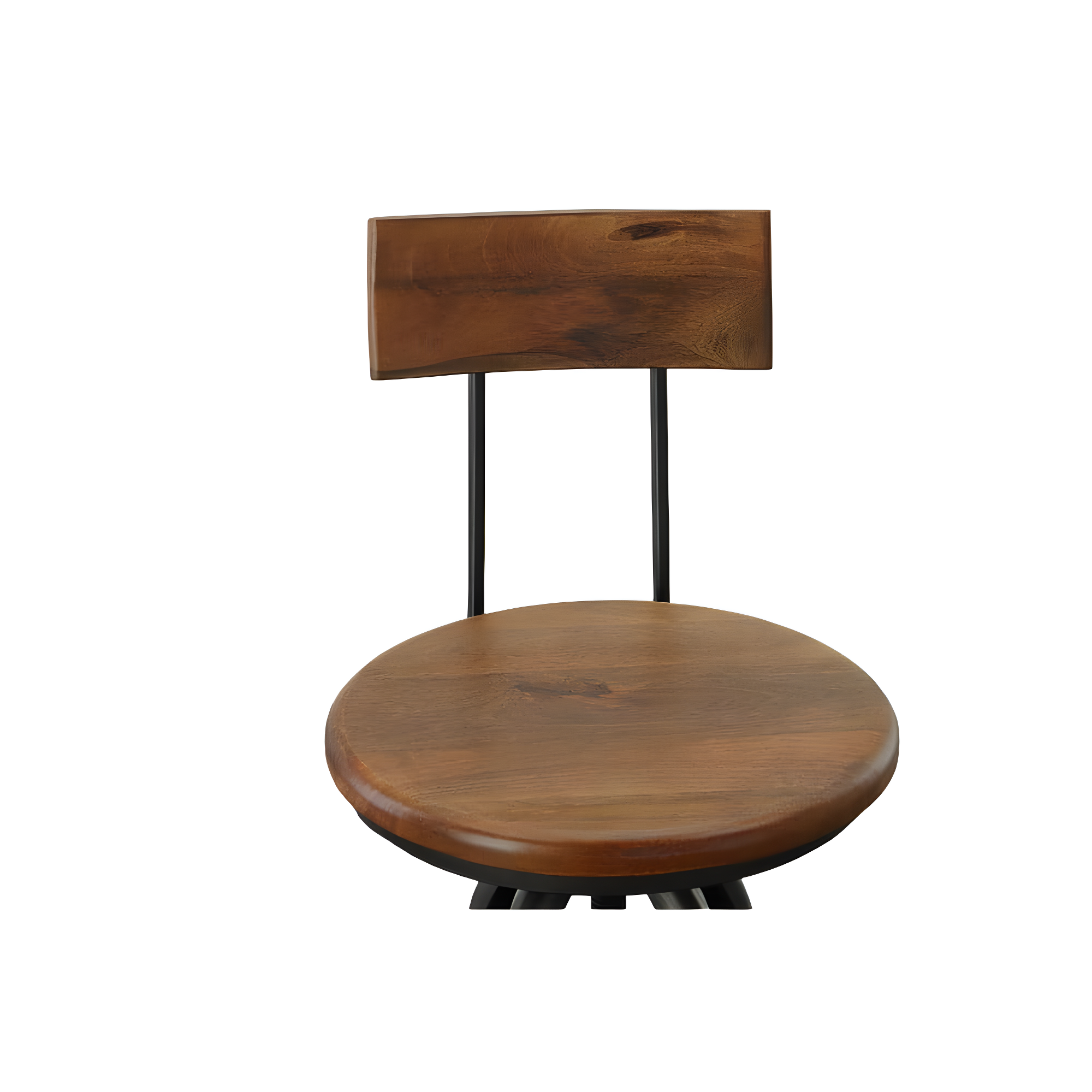 Carolina Classics Ryder Adjustable Bar Stool in Chestnut and Black