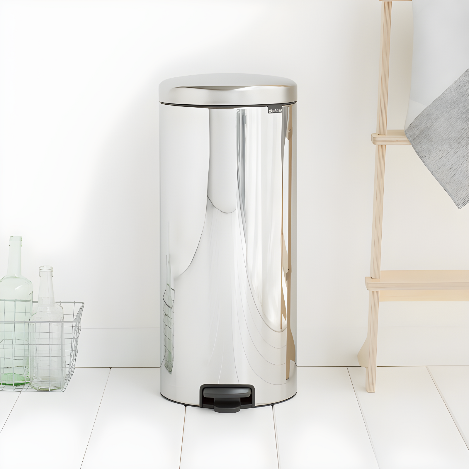 Brabantia Newicon Step On Trash Can, 3.2 Gallon (12 Liter)