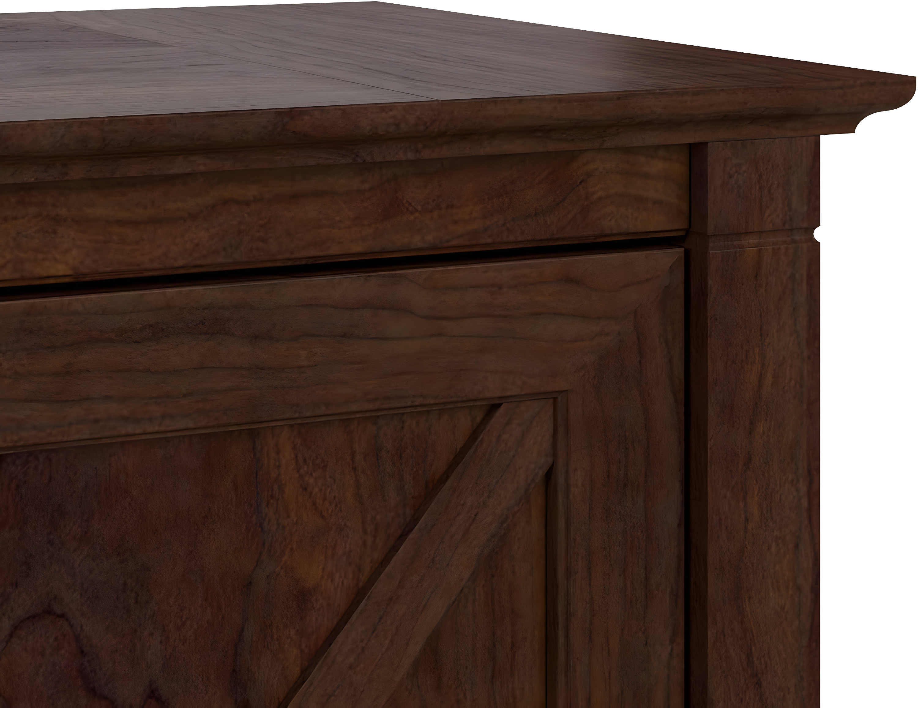 2 Drawer Key West File Cabinet Bing Cherry - Bush Furniture: Wood Composite, MDF Frame, 30"H x 30"W