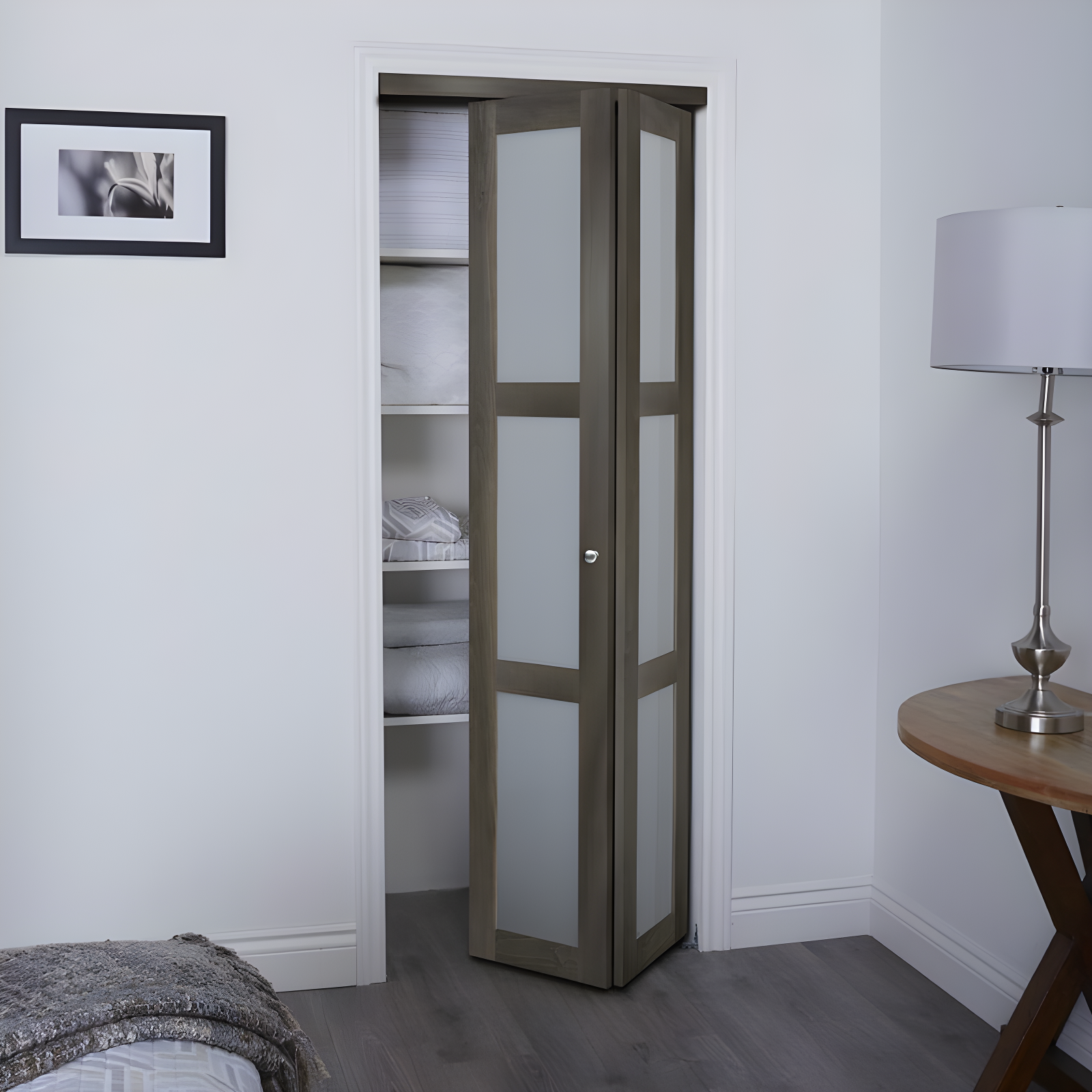 Renin Euro 3-Lite Glass Bi-Fold Door