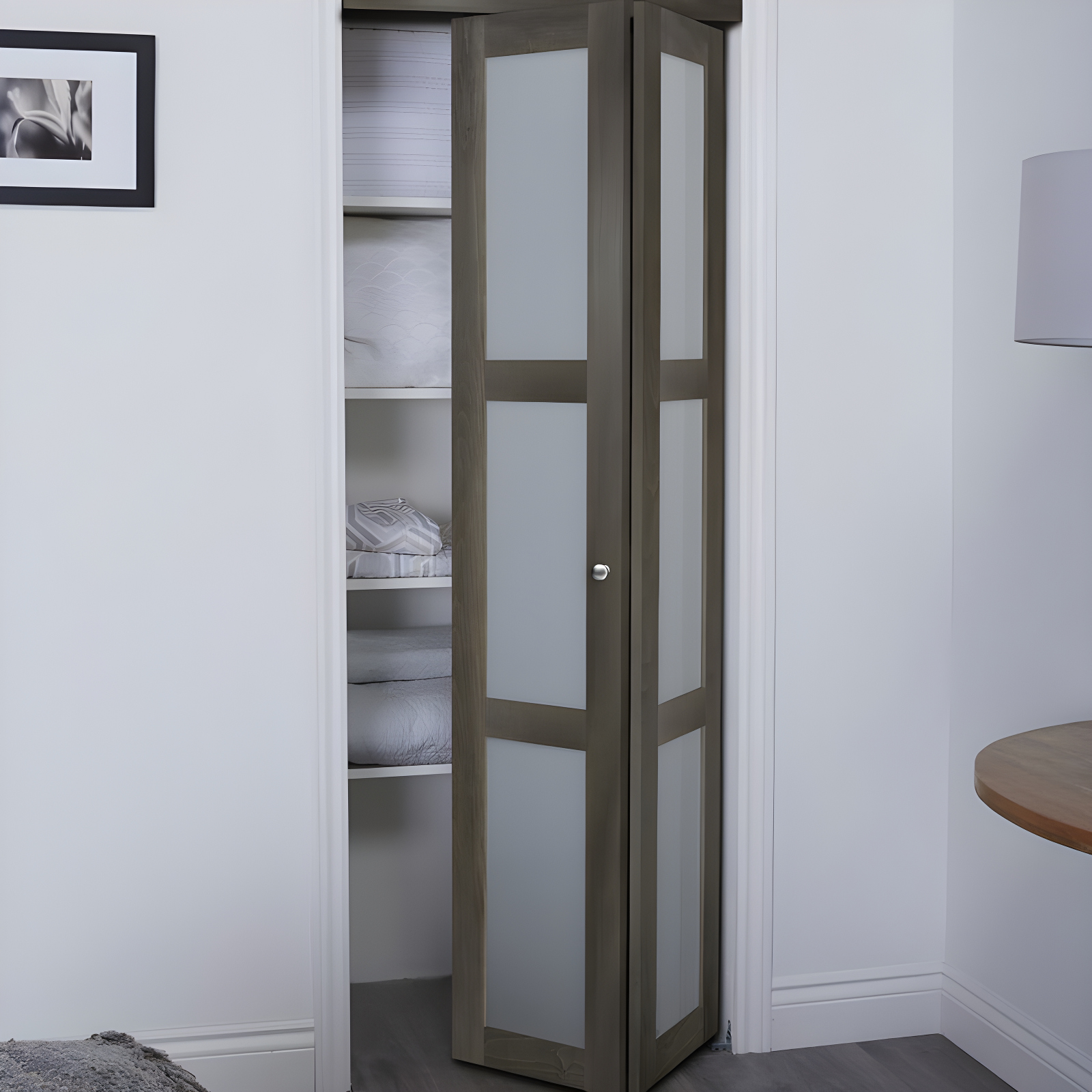 Renin Euro 3-Lite Glass Bi-Fold Door