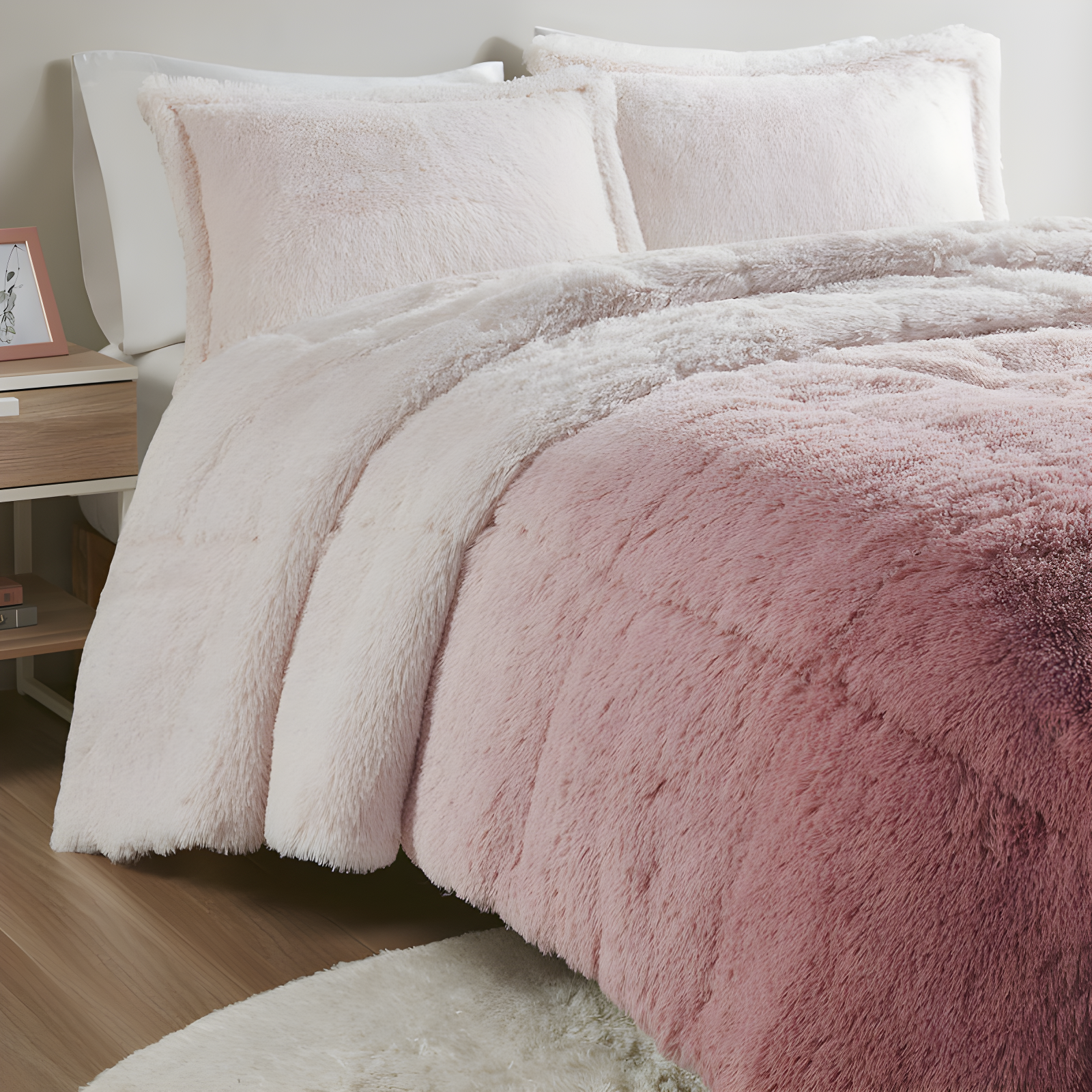 Intelligent Design Brielle Malea Shaggy Faux Fur Comforter Mini Set