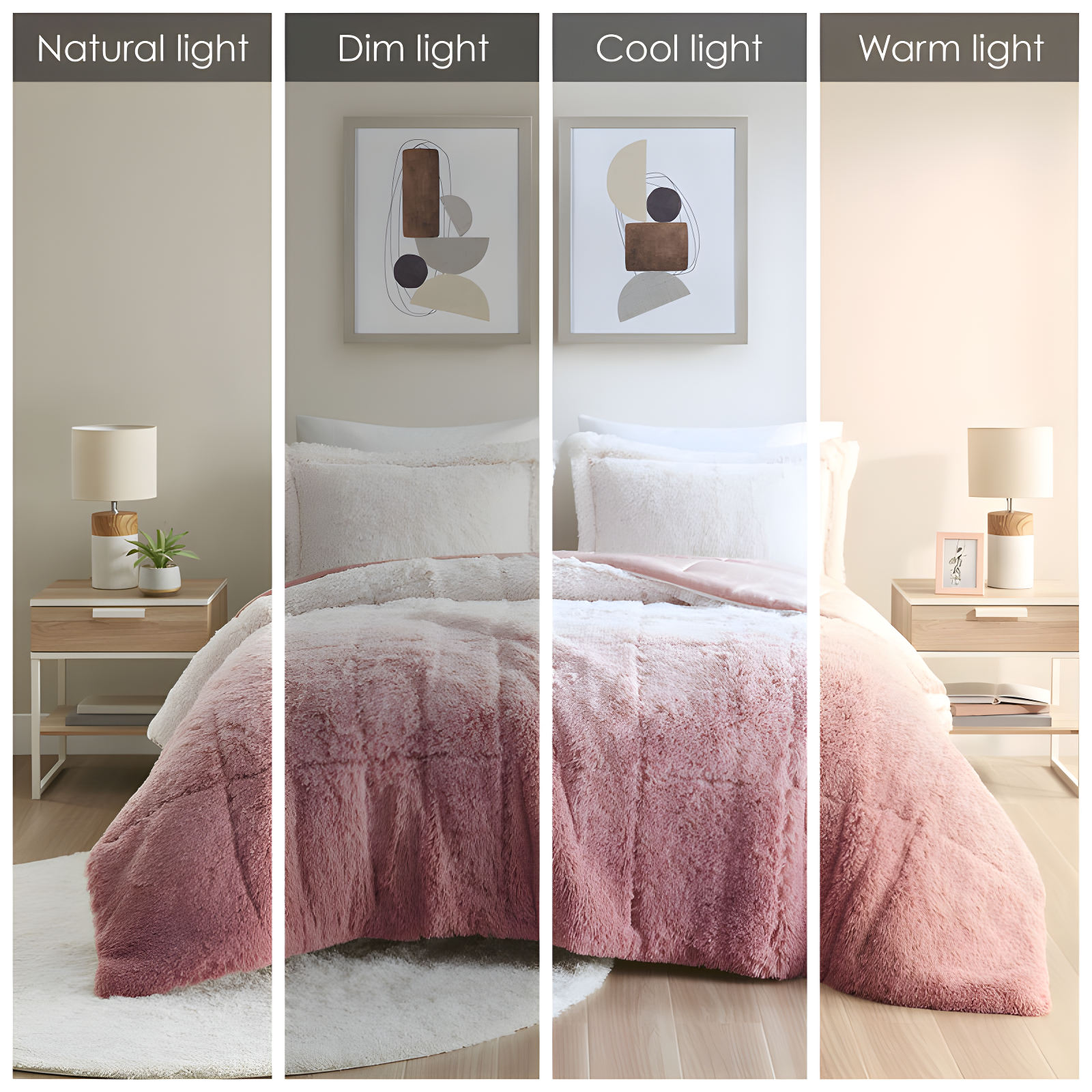 Intelligent Design Brielle Malea Shaggy Faux Fur Comforter Mini Set