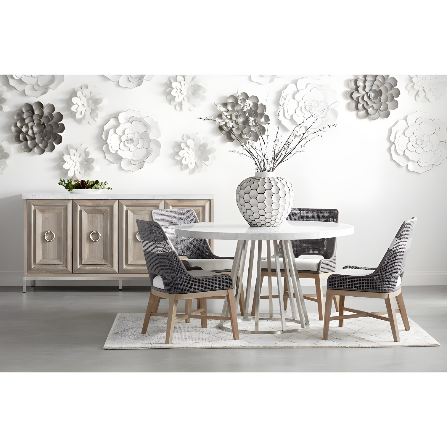 Kinnda Indoor / Outdoor Dining Chair (Set of 2) - Dark Gray