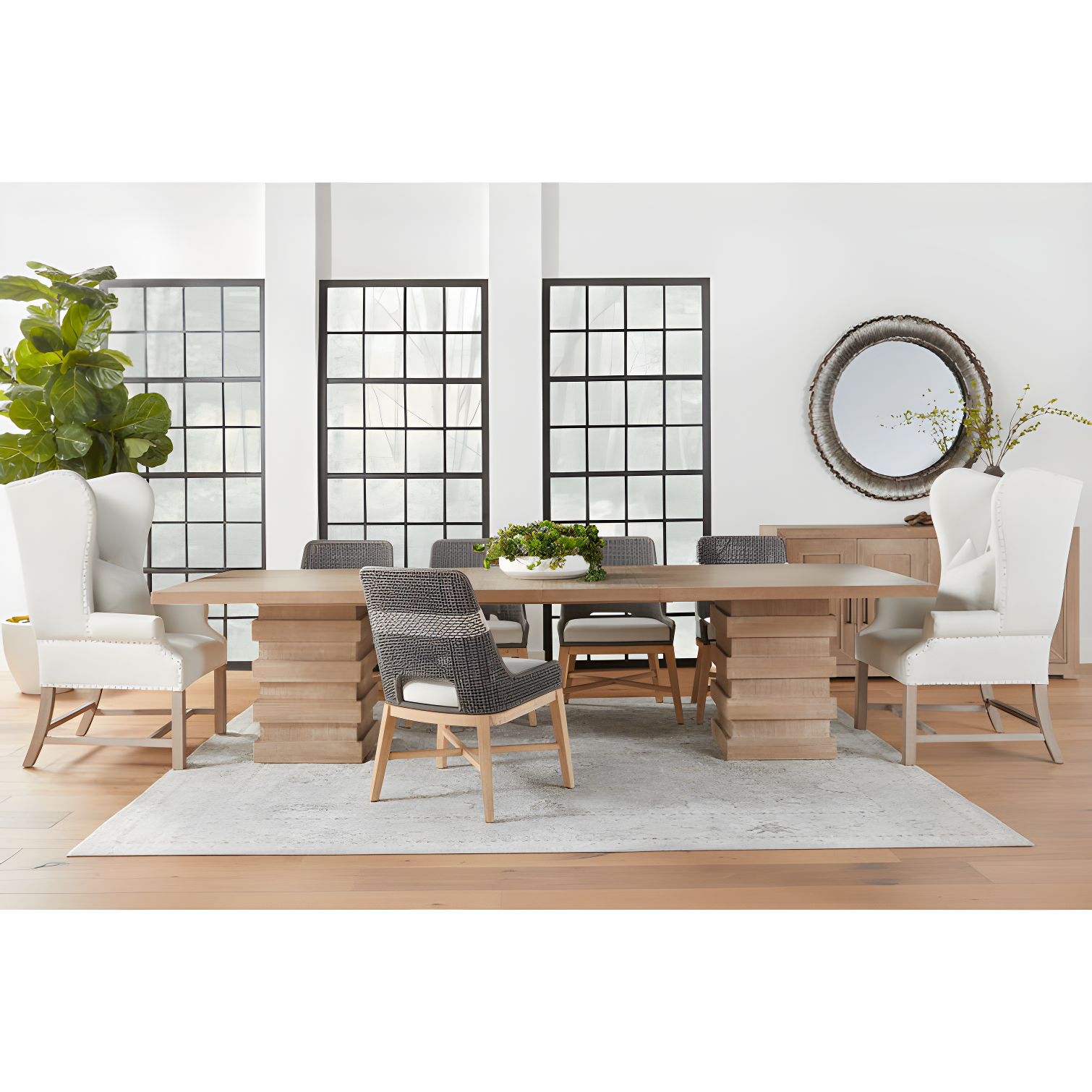Kinnda Indoor / Outdoor Dining Chair (Set of 2) - Dark Gray