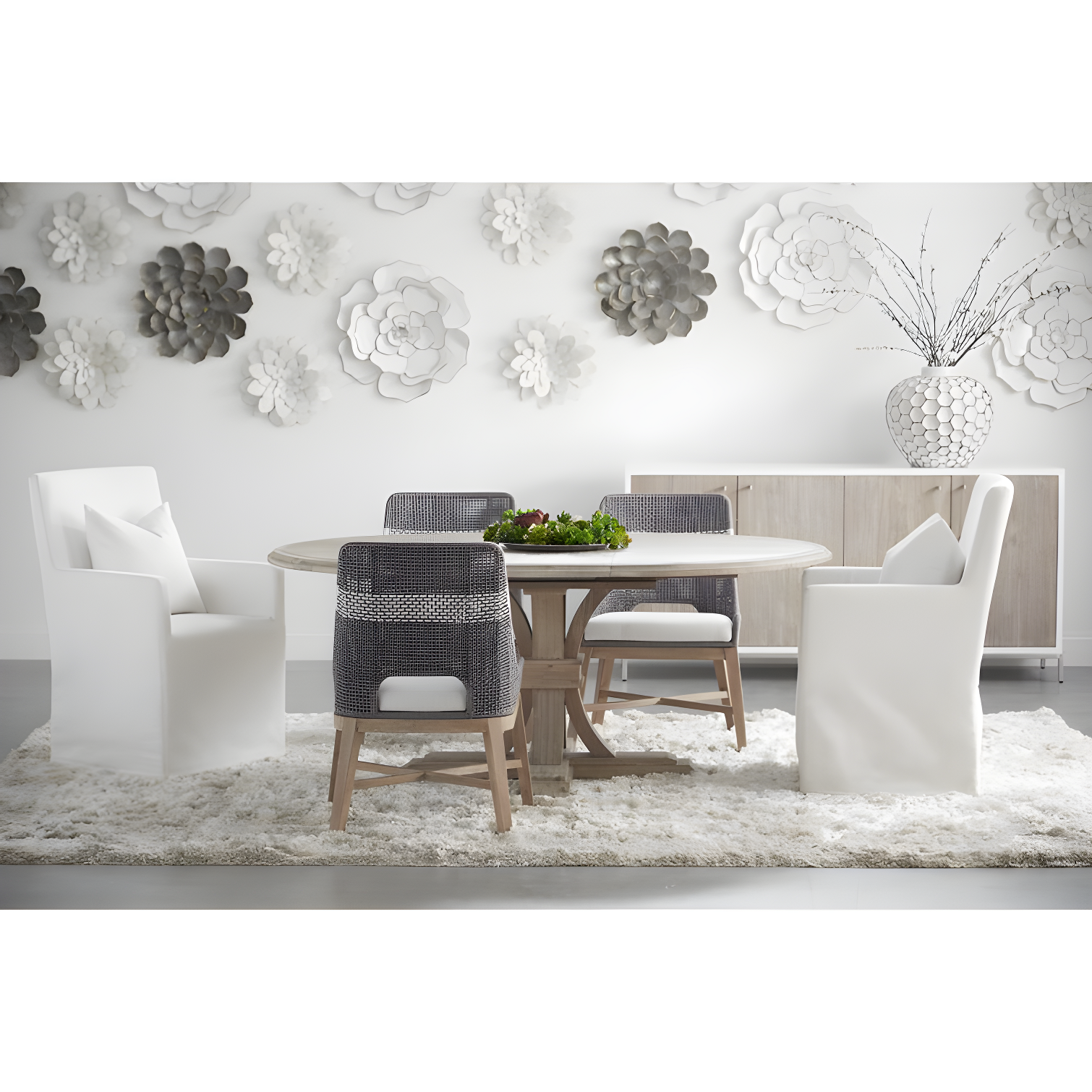 Kinnda Indoor / Outdoor Dining Chair (Set of 2) - Dark Gray
