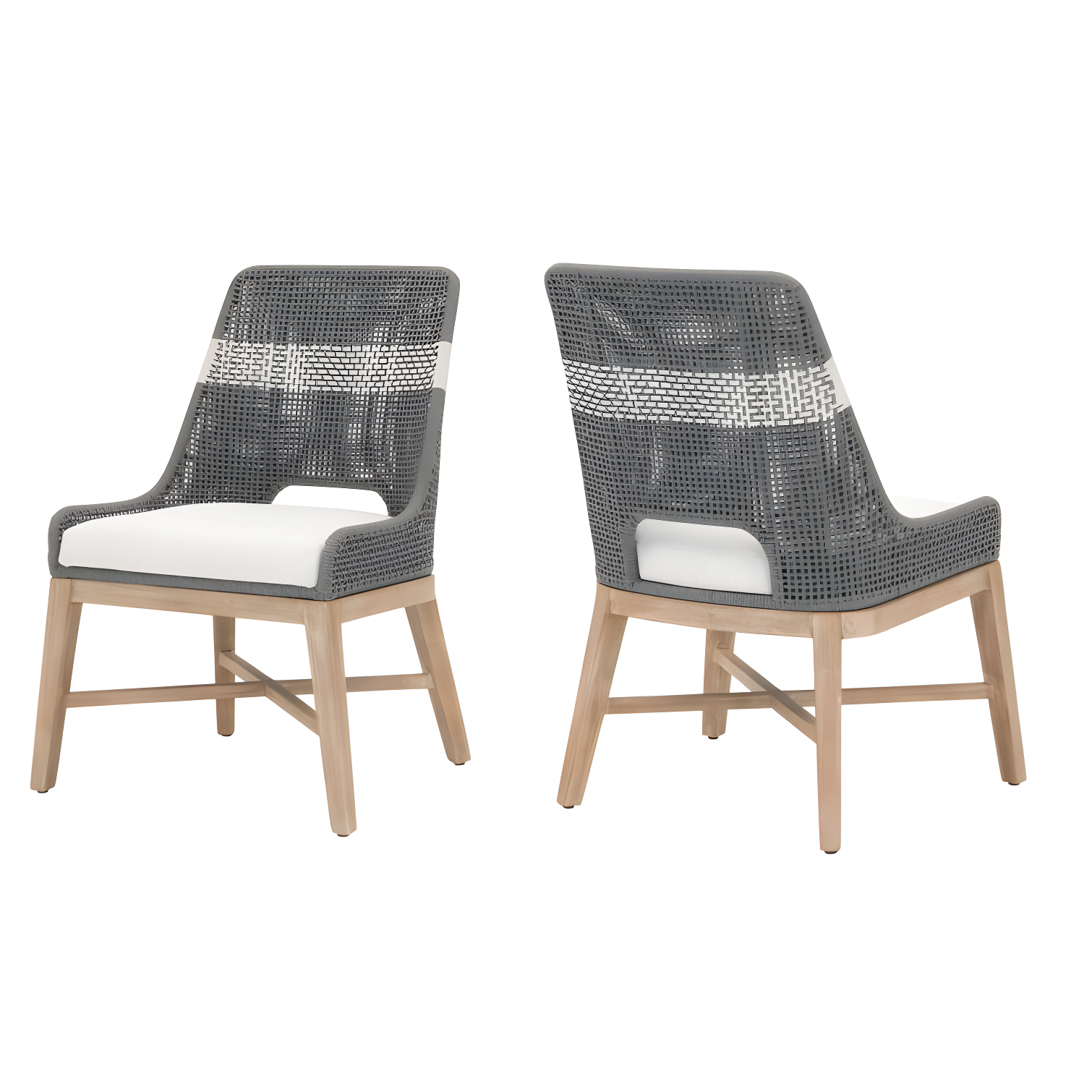 Kinnda Indoor / Outdoor Dining Chair (Set of 2) - Dark Gray