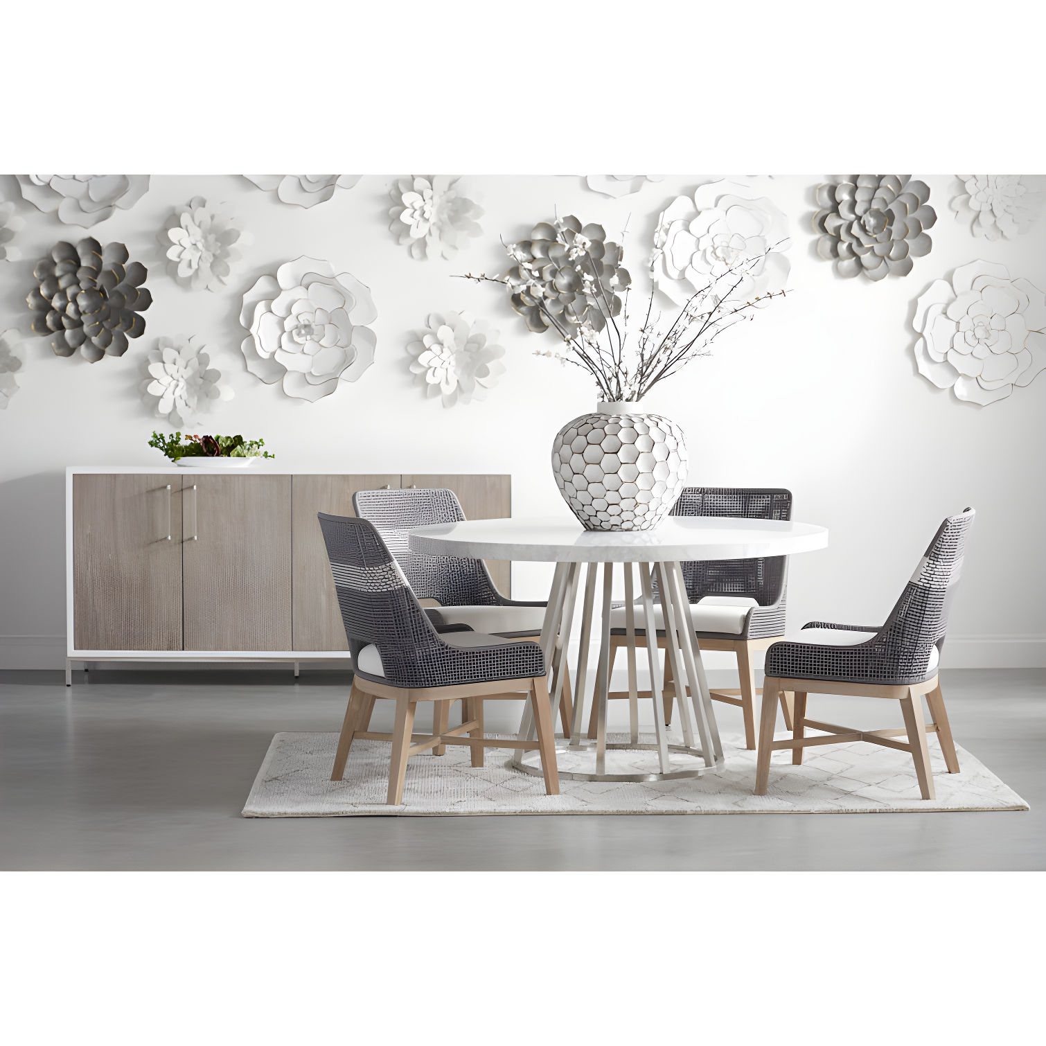 Kinnda Indoor / Outdoor Dining Chair (Set of 2) - Dark Gray