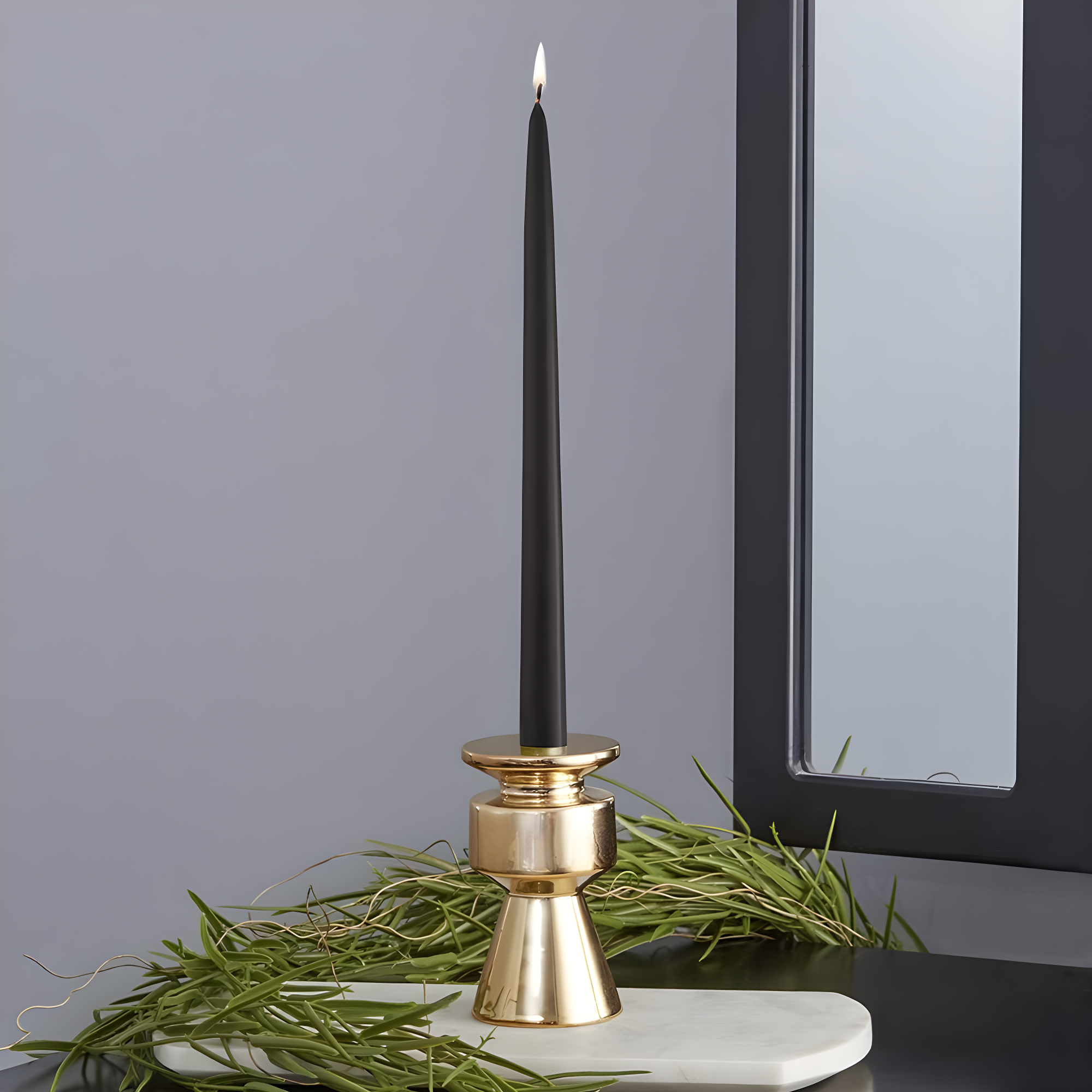 12 Piece Unscented Taper Candle Set