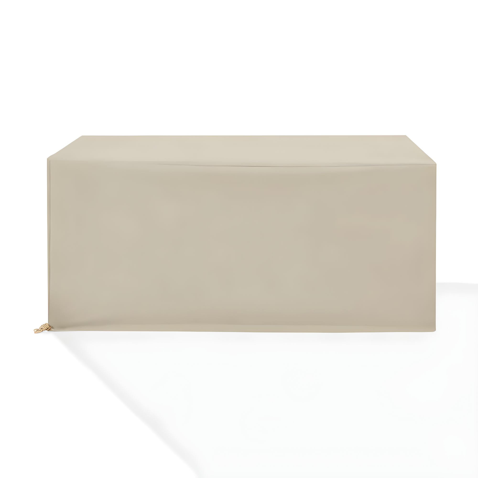 Crosley Furniture Vinyl Outdoor Dining Table Furniture Cover in Tan