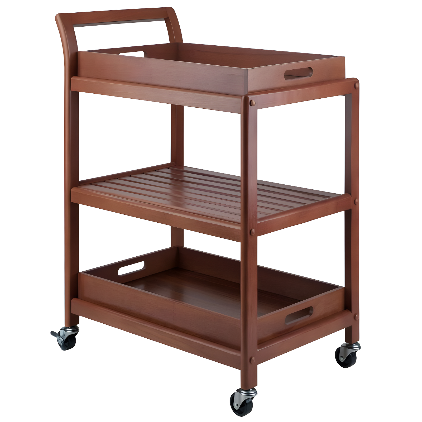 Skyline Decor Albert 33.27'' H x 24.8'' W Utility Cart with Wheels