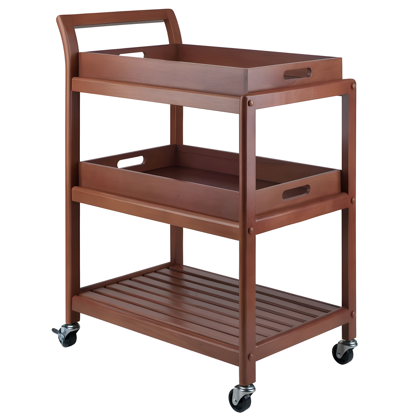 Skyline Decor Albert 33.27'' H x 24.8'' W Utility Cart with Wheels