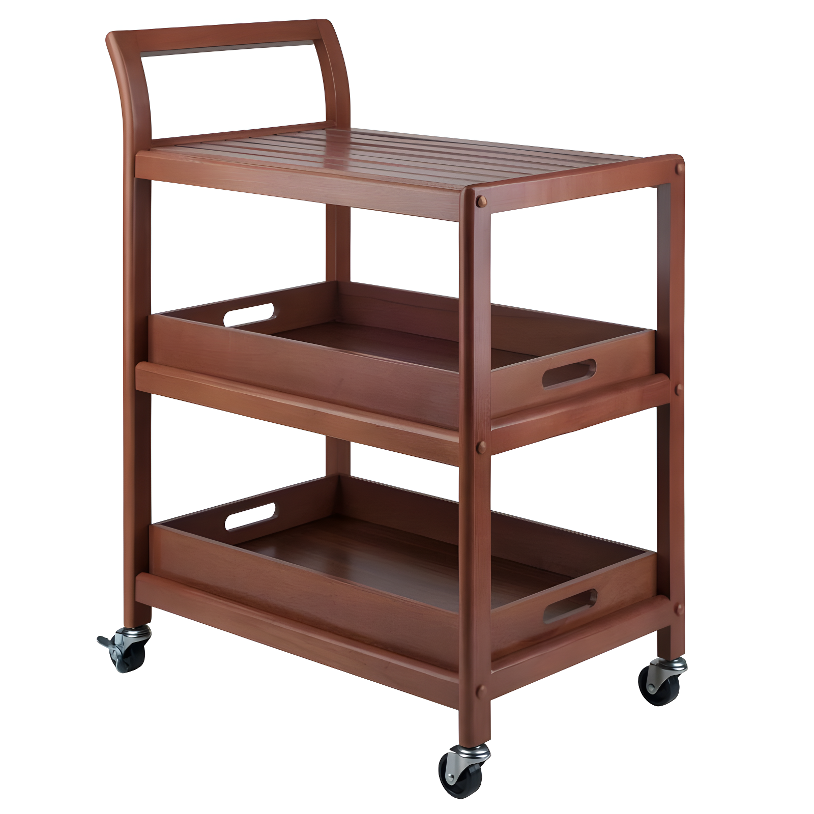 Skyline Decor Albert 33.27'' H x 24.8'' W Utility Cart with Wheels