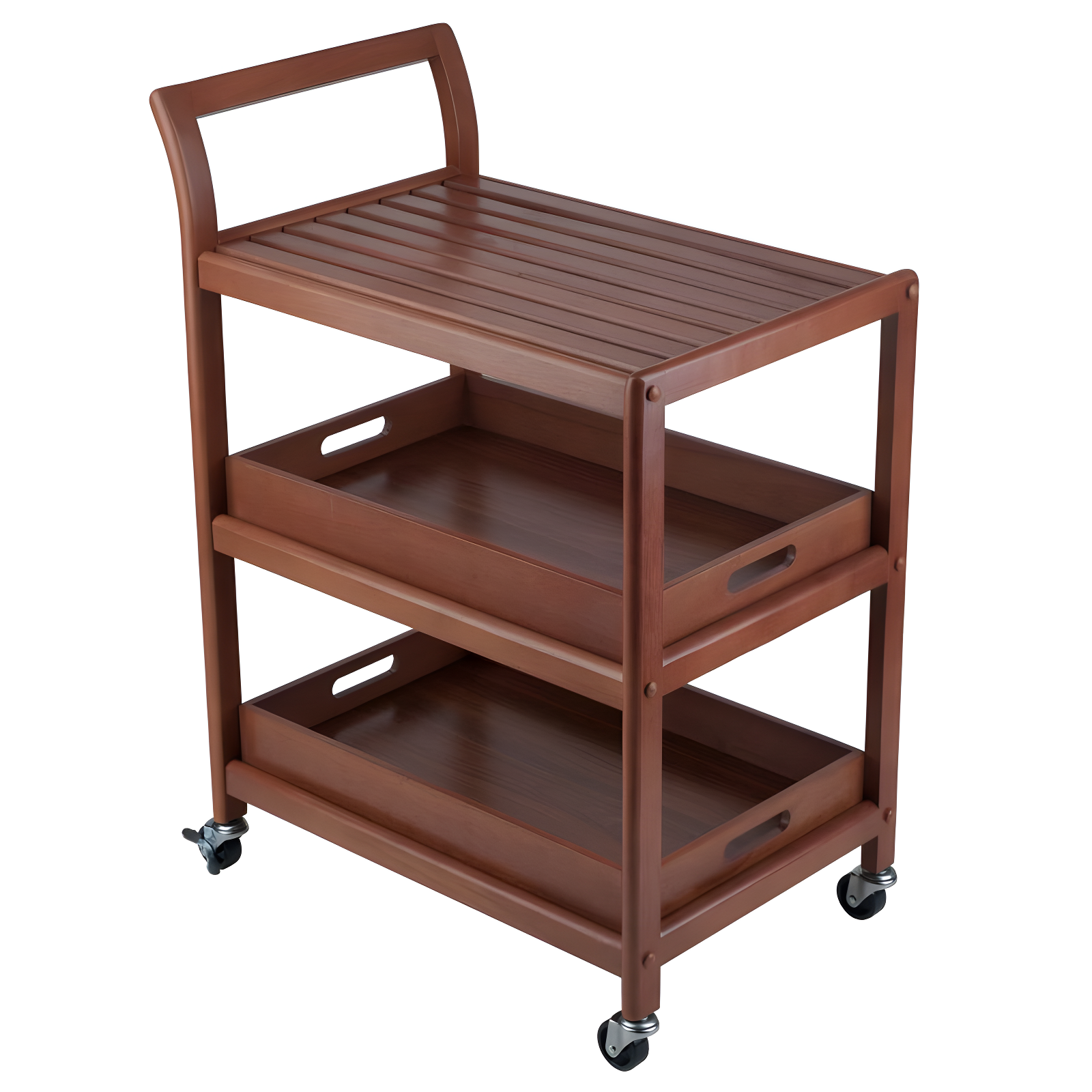 Skyline Decor Albert 33.27'' H x 24.8'' W Utility Cart with Wheels