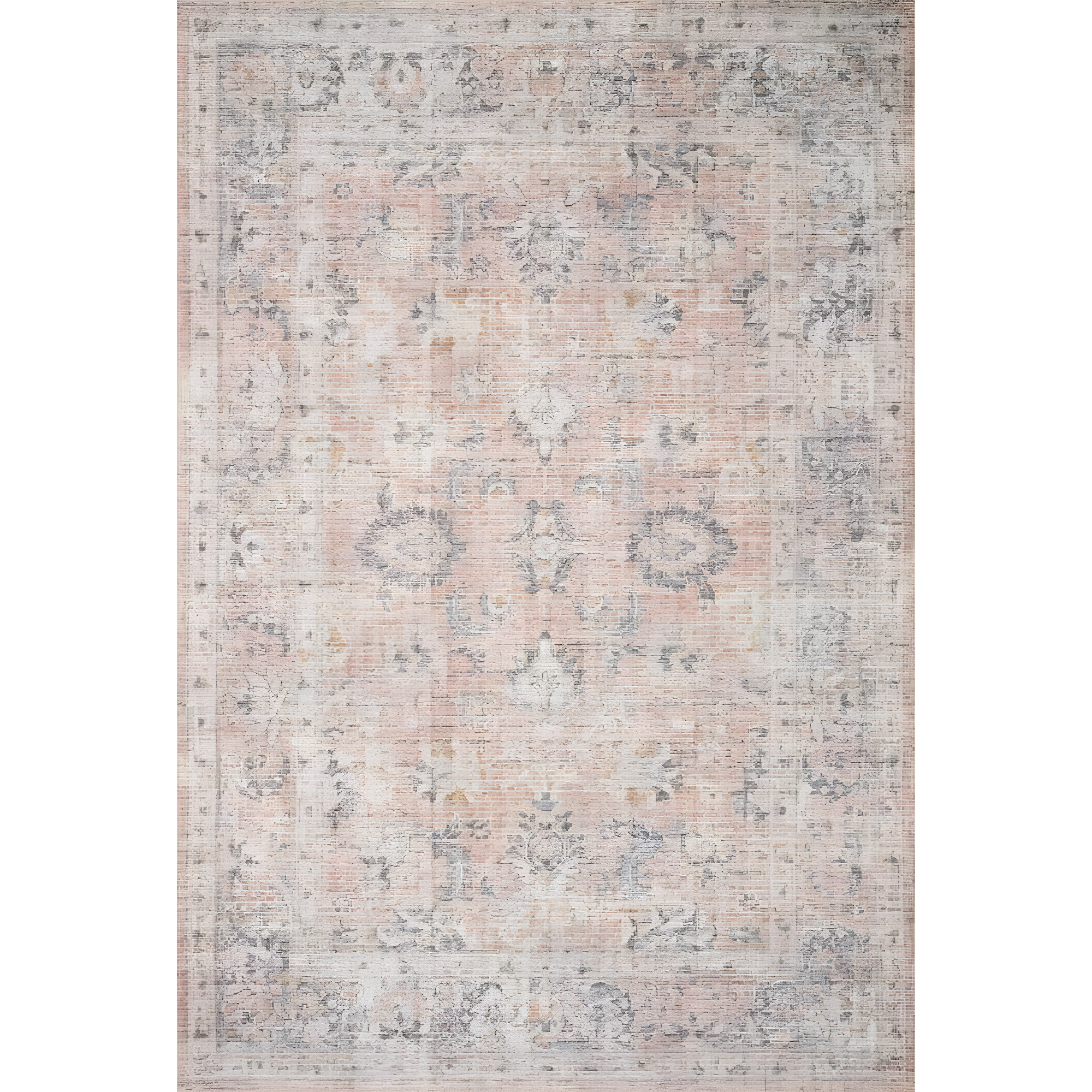 Roze Rug - Blush and Grey / 3'6" x 5'6"
