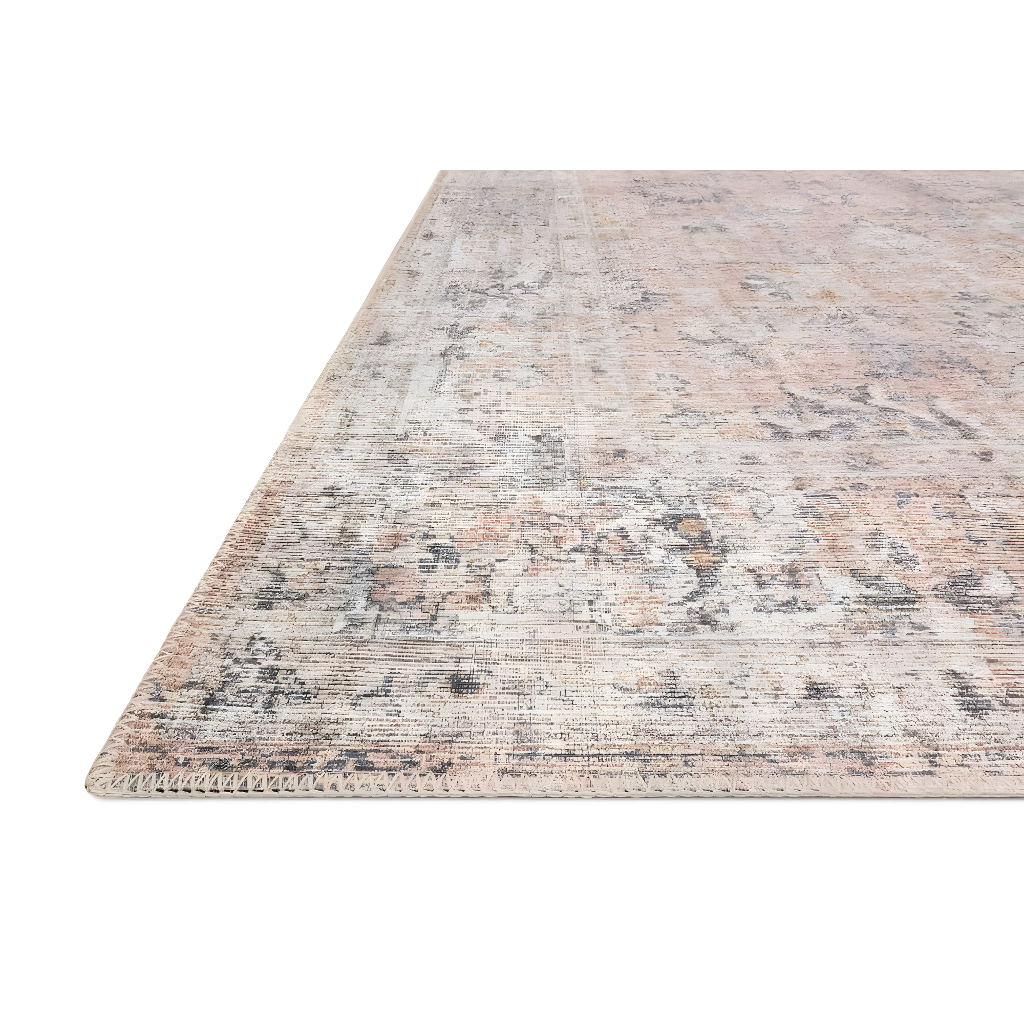 Roze Rug - Blush and Grey / 3'6" x 5'6"