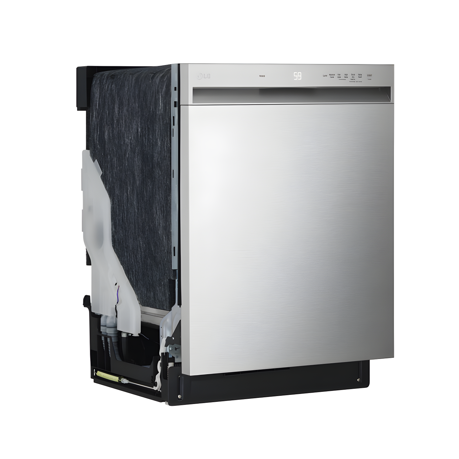 24-inch Wide QuadWash Front Control Dishwasher - Stainless Steel