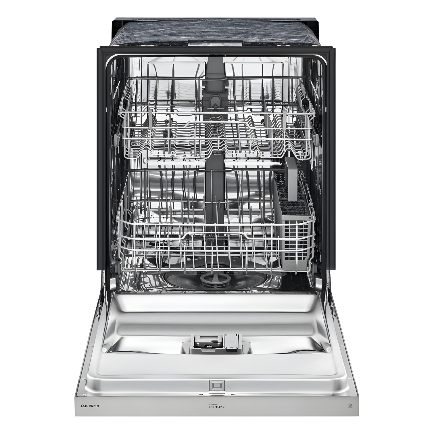 24-inch Wide QuadWash Front Control Dishwasher - Stainless Steel