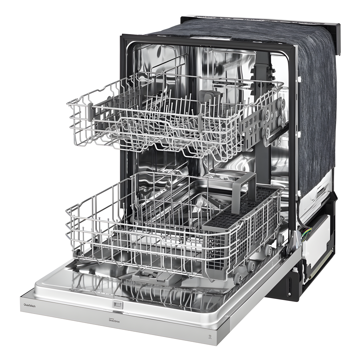24-inch Wide QuadWash Front Control Dishwasher - Stainless Steel